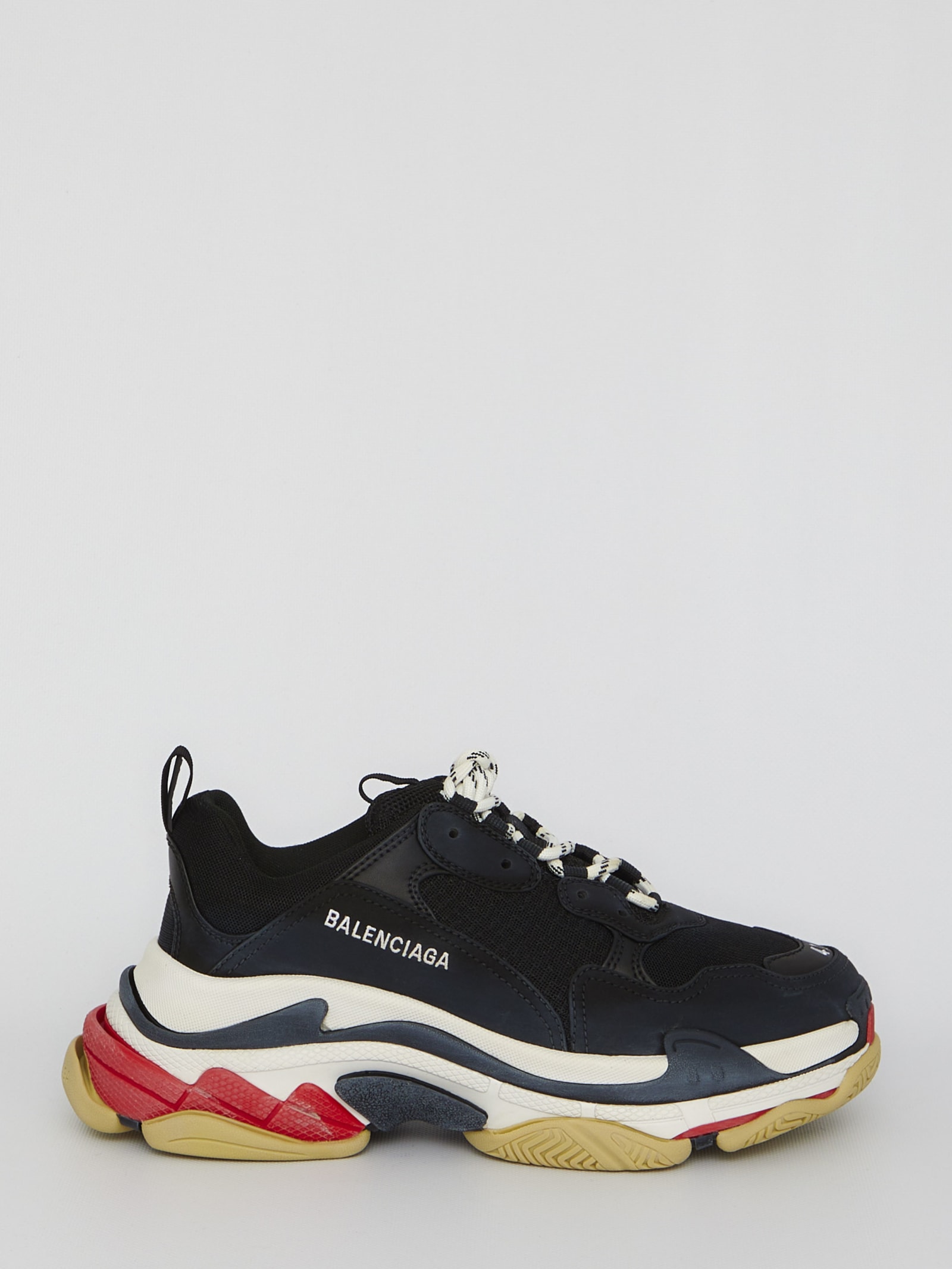 Shop Balenciaga Triple S Sneakers In Black