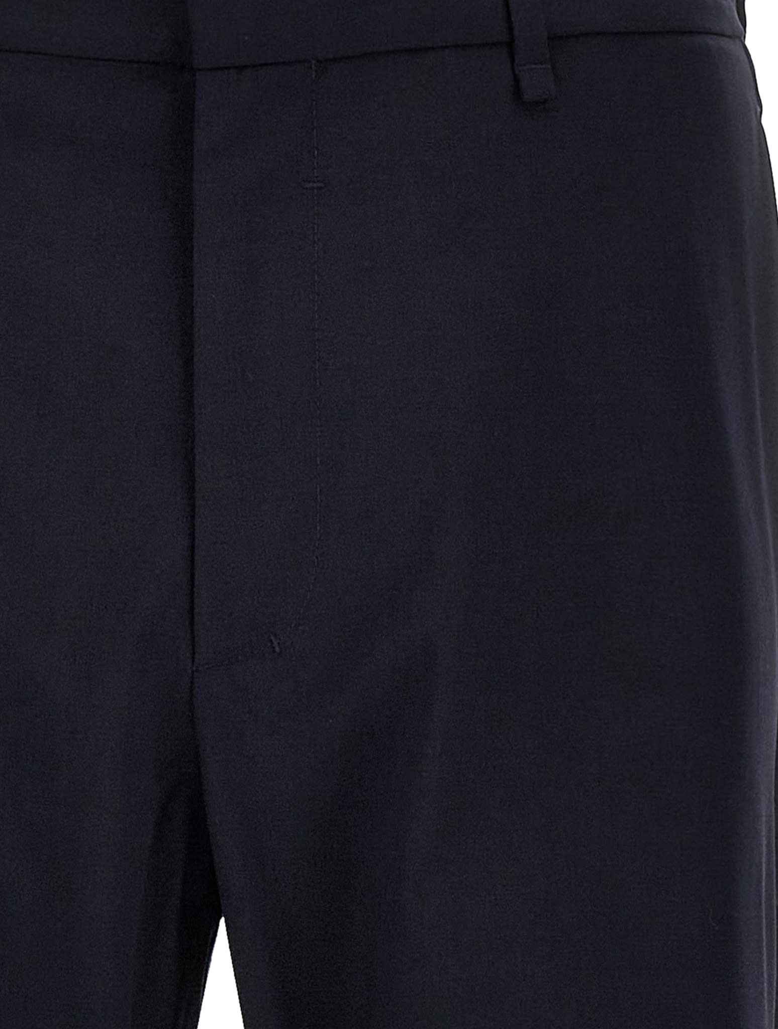 Shop Givenchy Trousers In Dark Navy
