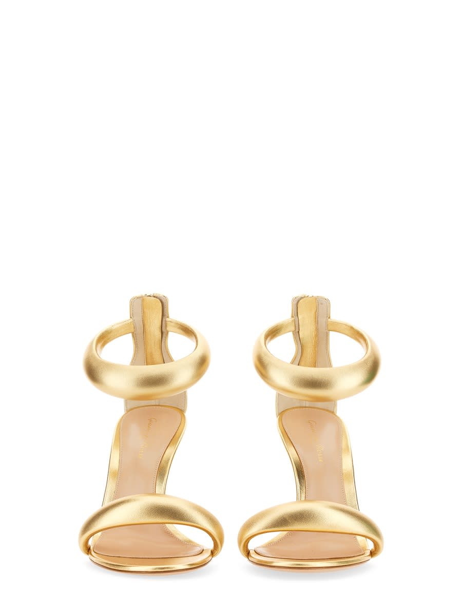 Shop Gianvito Rossi Sandal Bijoux In Gold