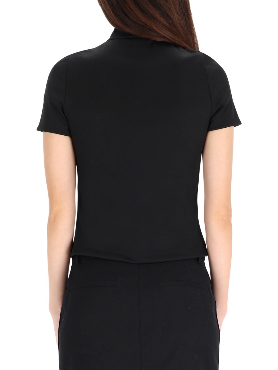 Courrèges Interlock Zipped Top In Black