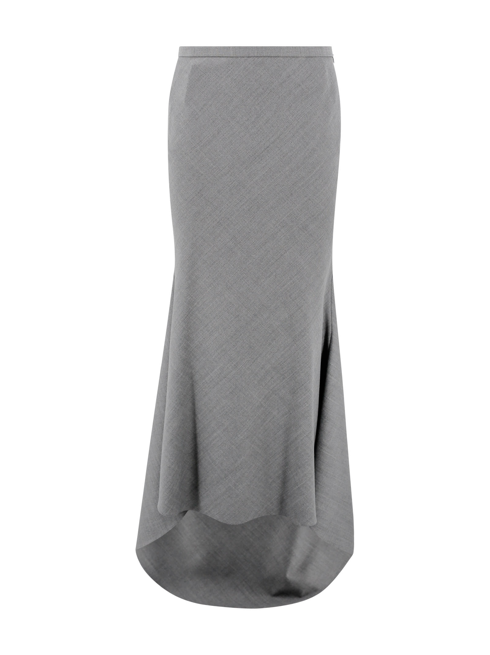 Philosophy Di Lorenzo Serafini Asymmetrical Midi Skirt In Grey