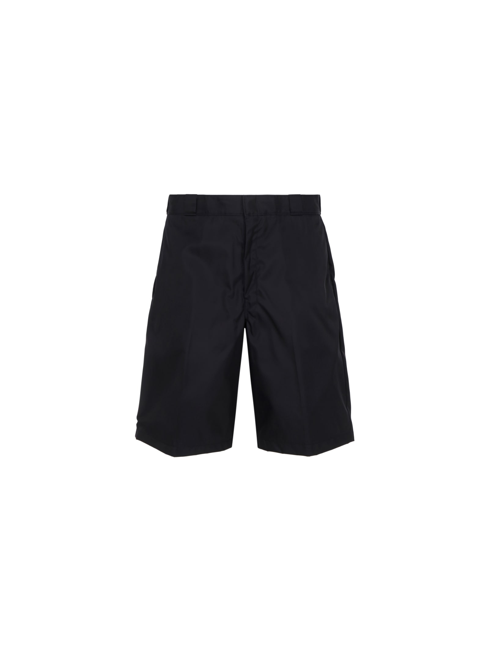 Shop Prada Bermuda Shorts In Nero