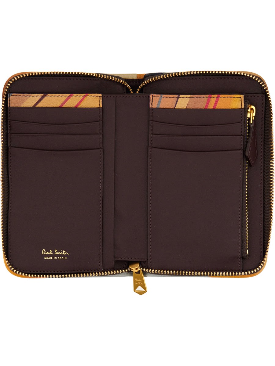 Ps By Paul Smith Ps Paul Smith Leather Wallet In Bordeaux