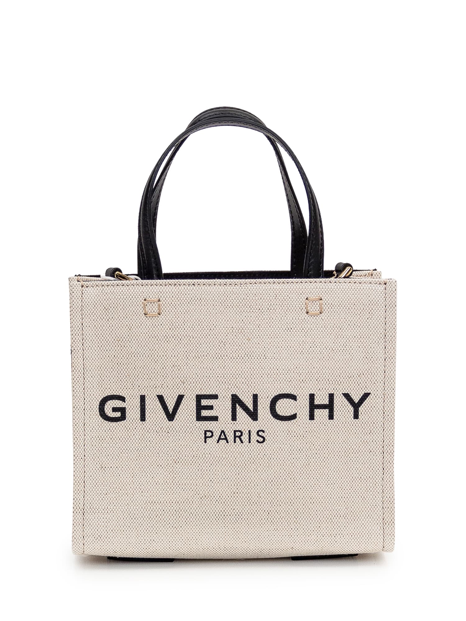 Givenchy G-tote Mini Bag In Beige/black