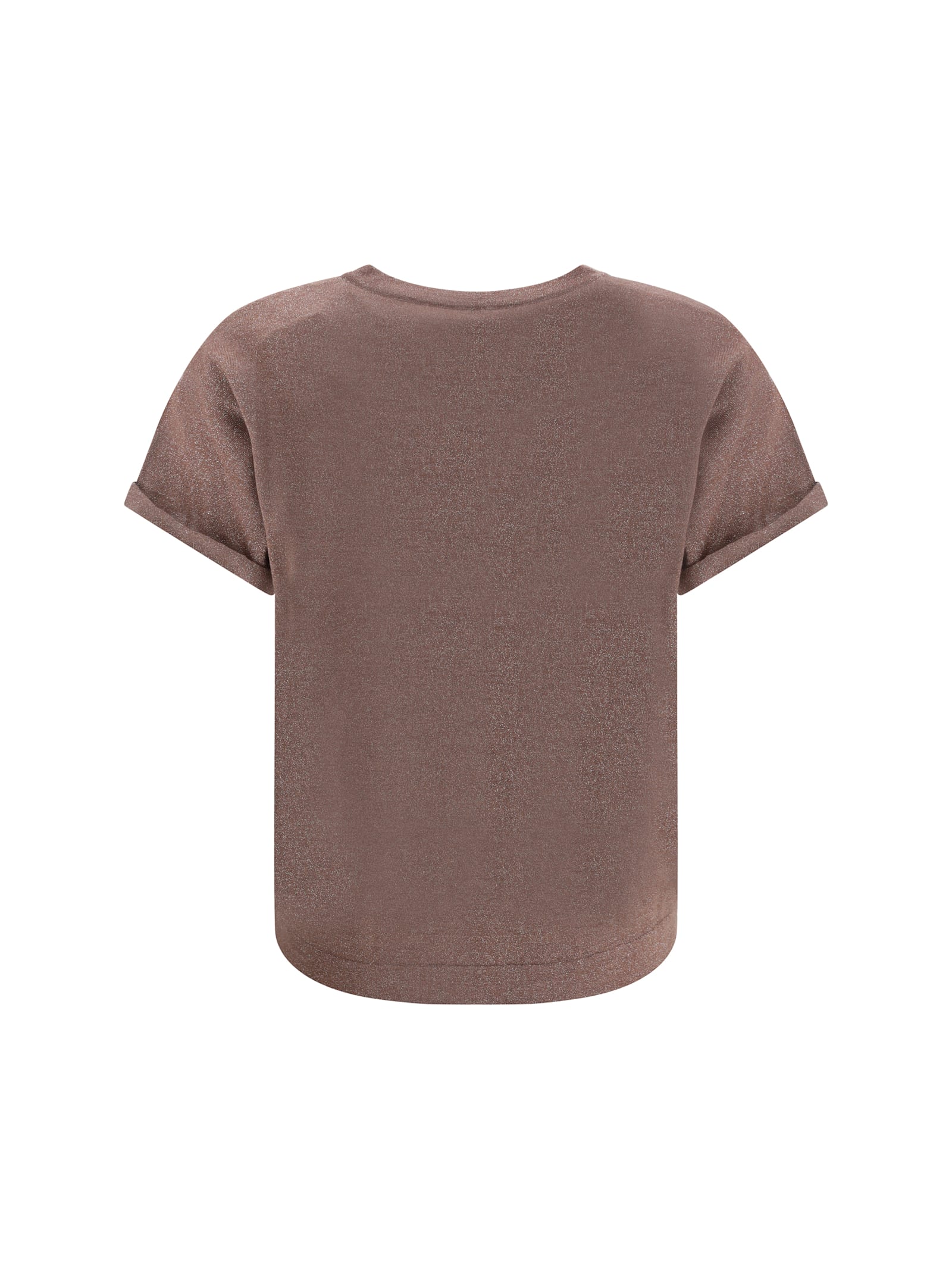 Brunello Cucinelli Lightweight Cashmere And Silk Sweater With Lurex Inserts In Purple