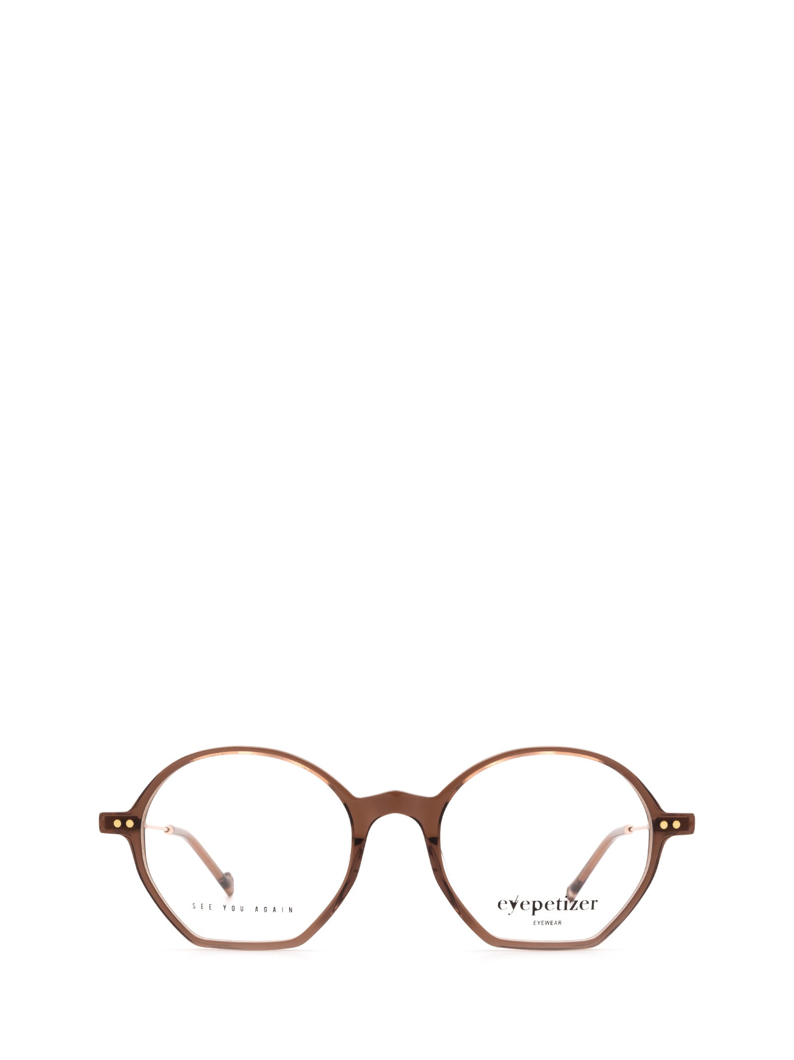 Shop Eyepetizer Huit Brown Glasses