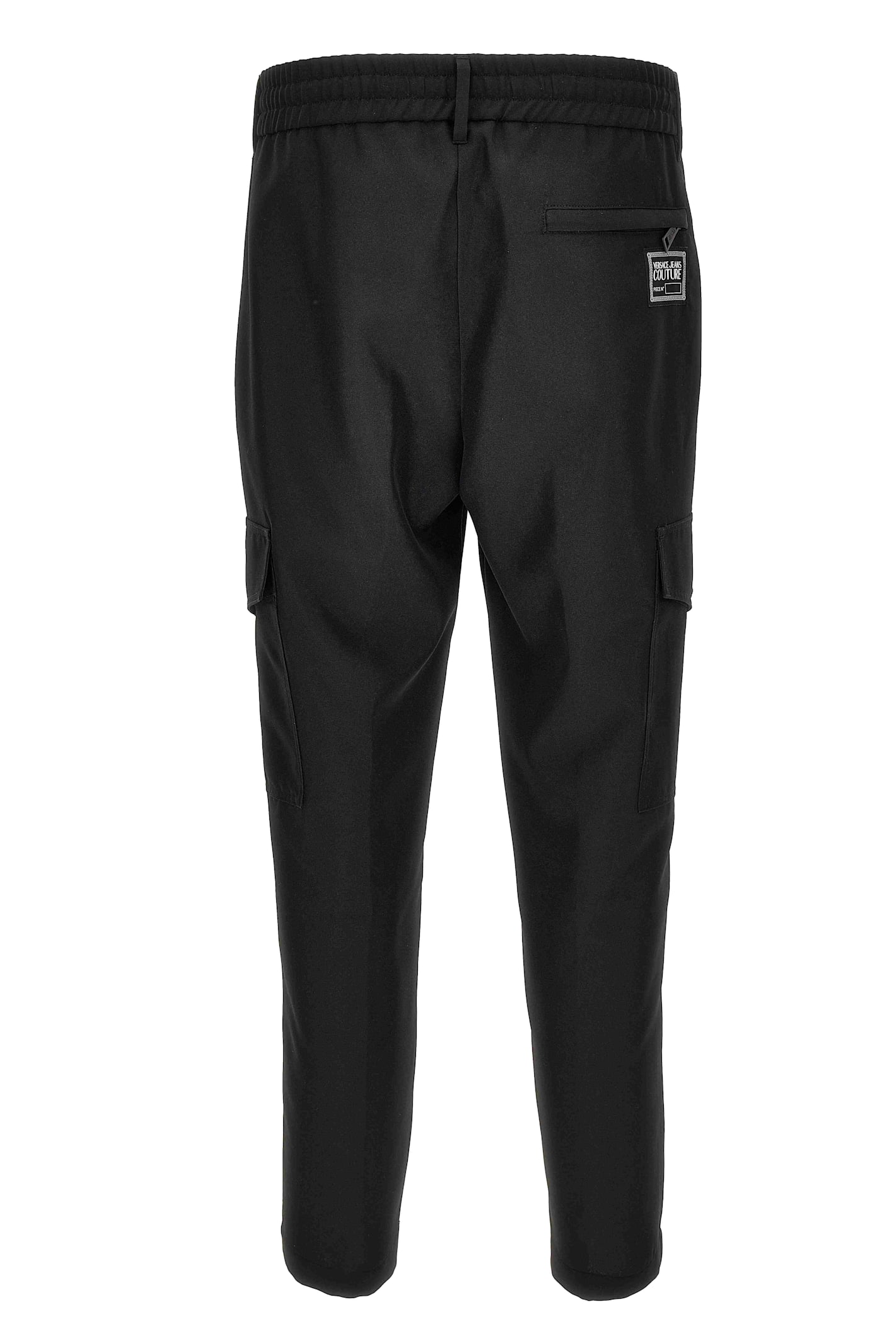 Shop Versace Jeans Couture Black Casual Trousers