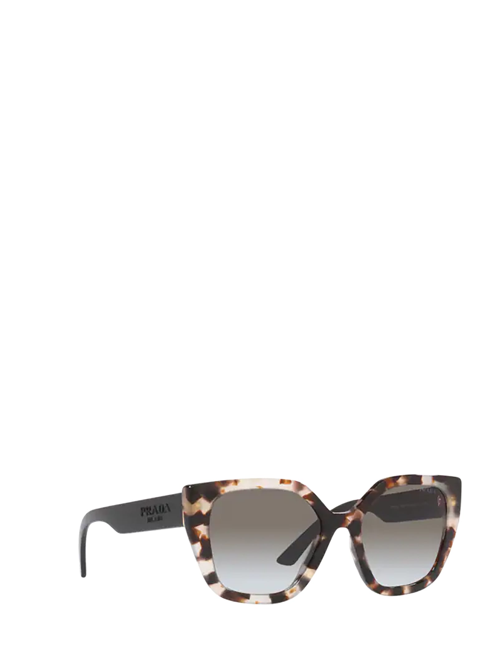 Shop Prada Pr 24xs Talc Tortoise Sunglasses