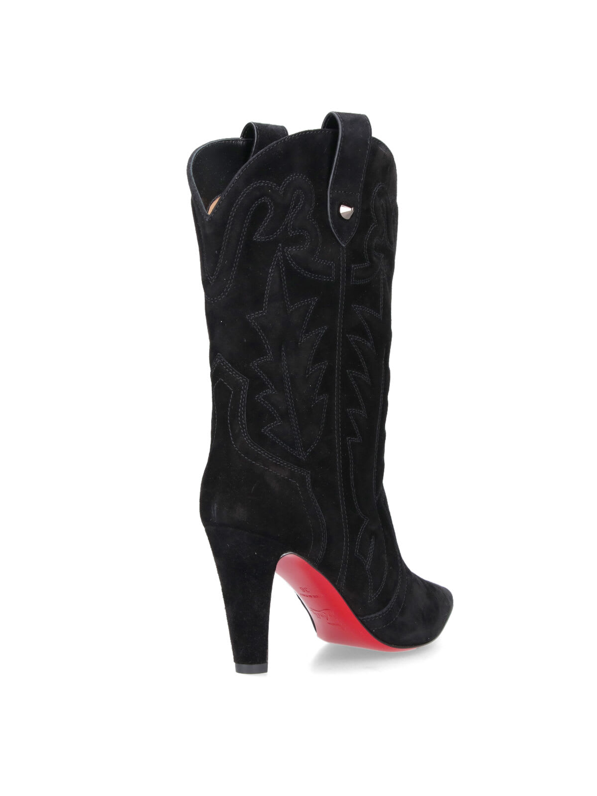Christian Louboutin Santiabooty Ankle Boots In Black