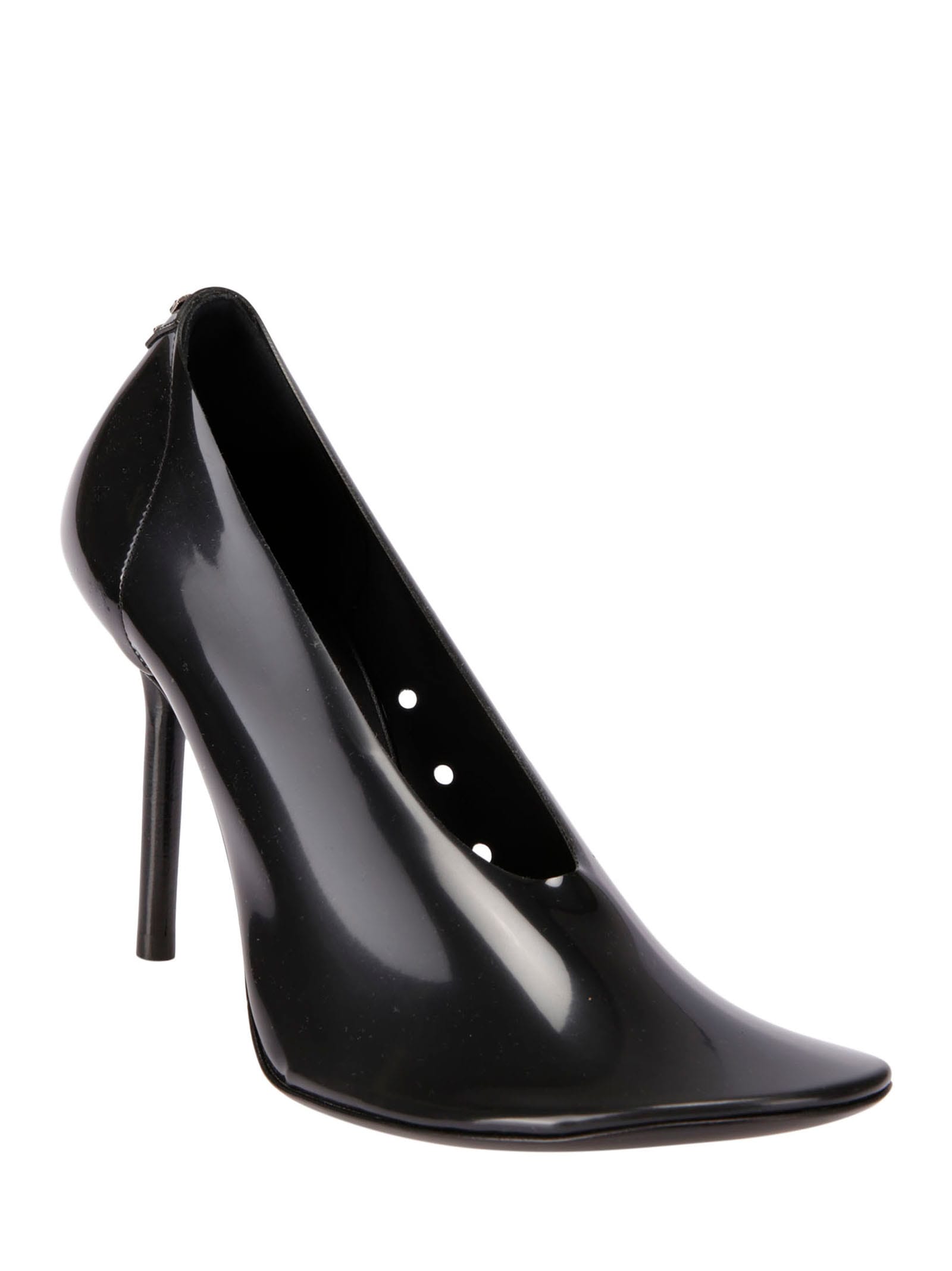 Shop Courrèges Nude Translucent Stilettos In Black