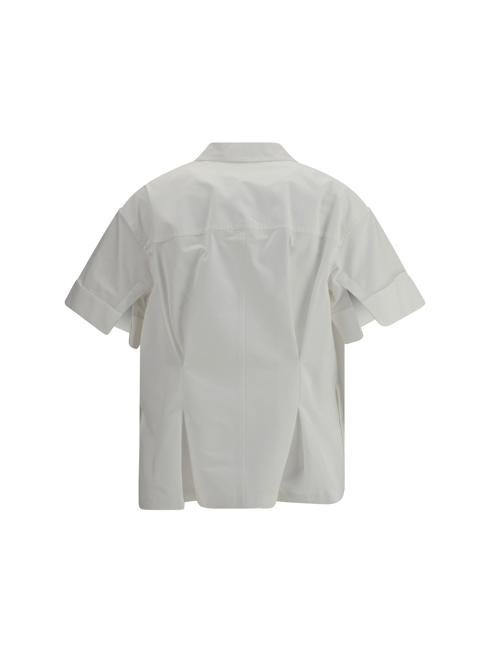 Jil Sander Short Sleeve Shirt In Optic White
