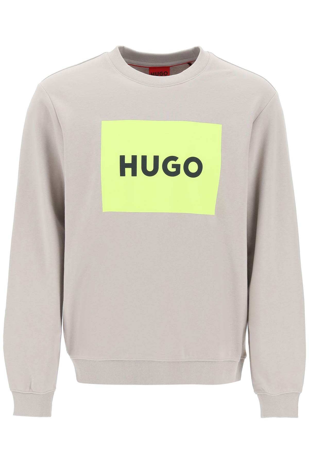 Hugo Boss Duragol Logo Box Sweatshirt In Light Pastel Grey (grey)
