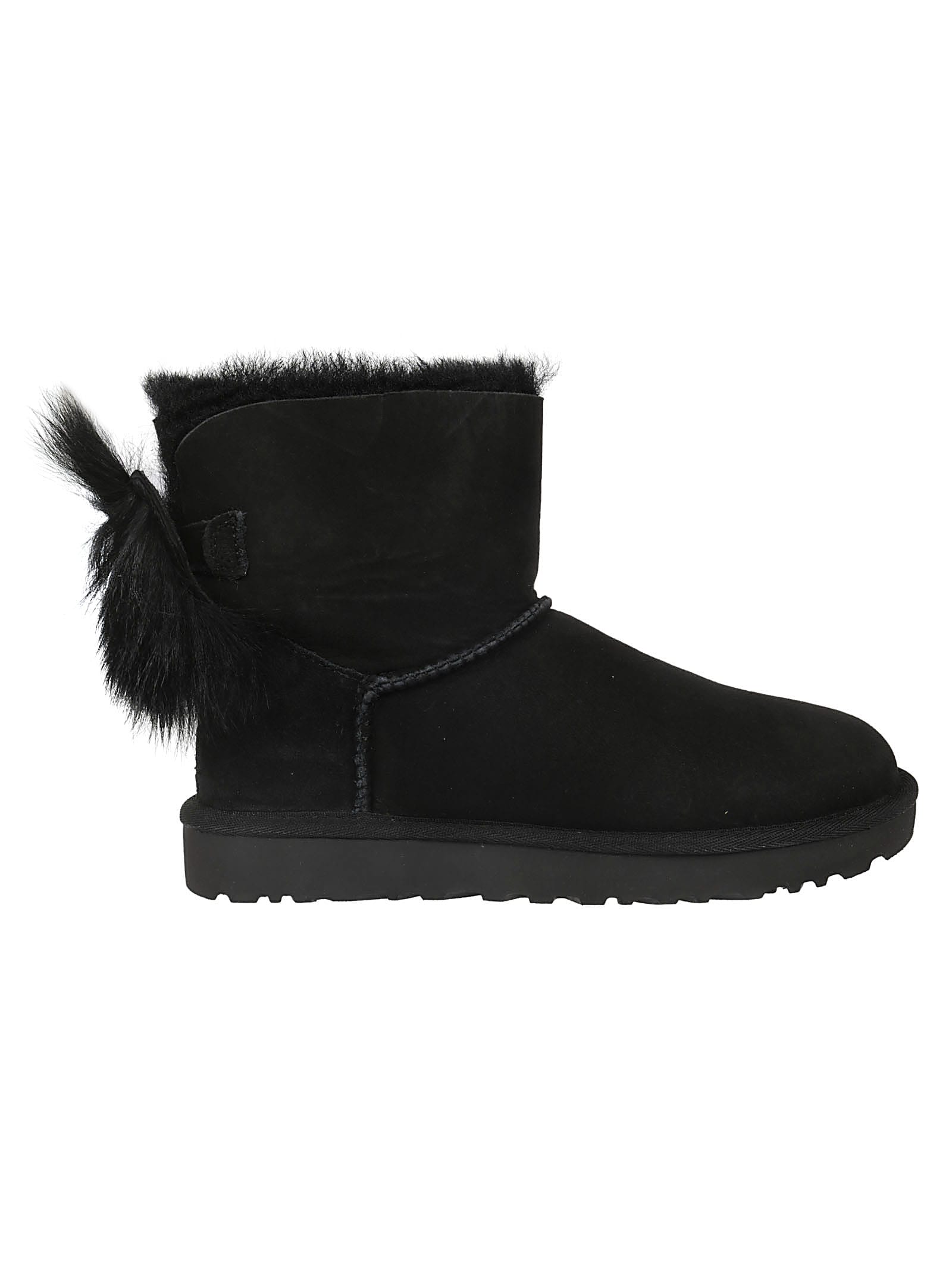 ugg fluff bow mini boot