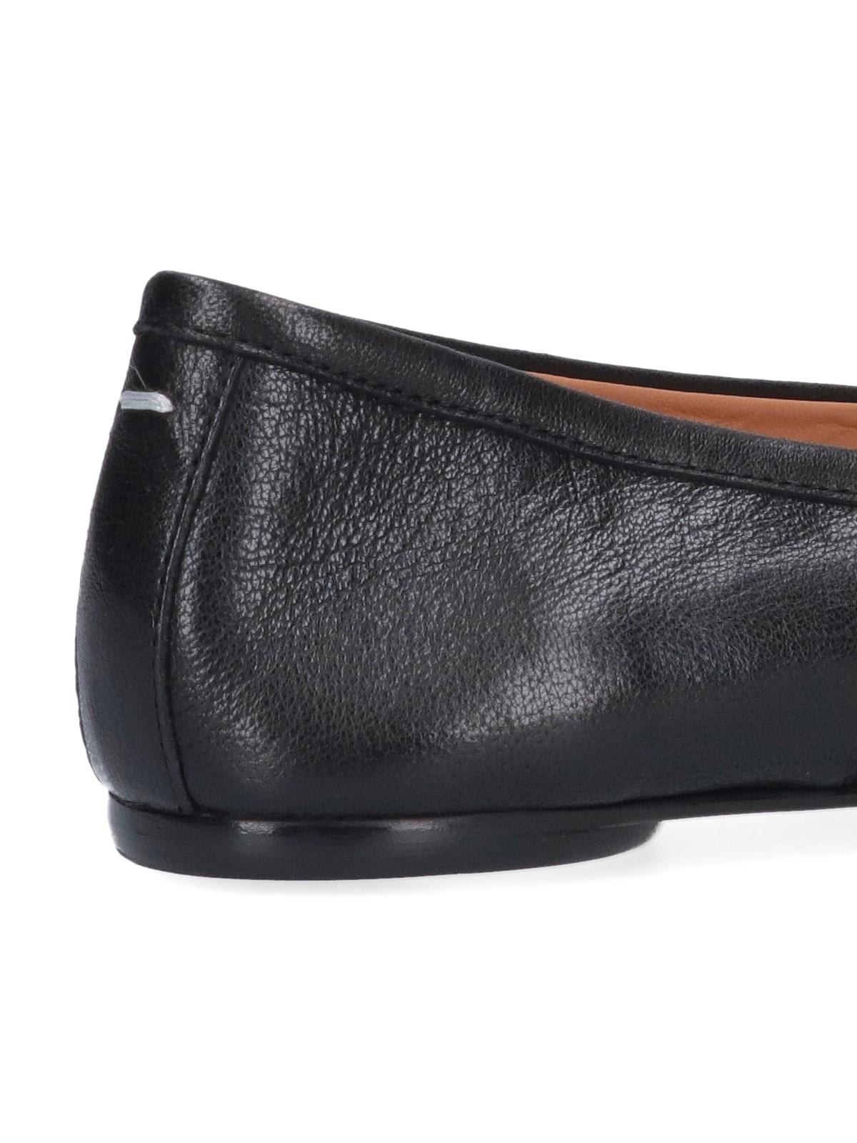 Shop Maison Margiela Tabi Ballet Flats In Black