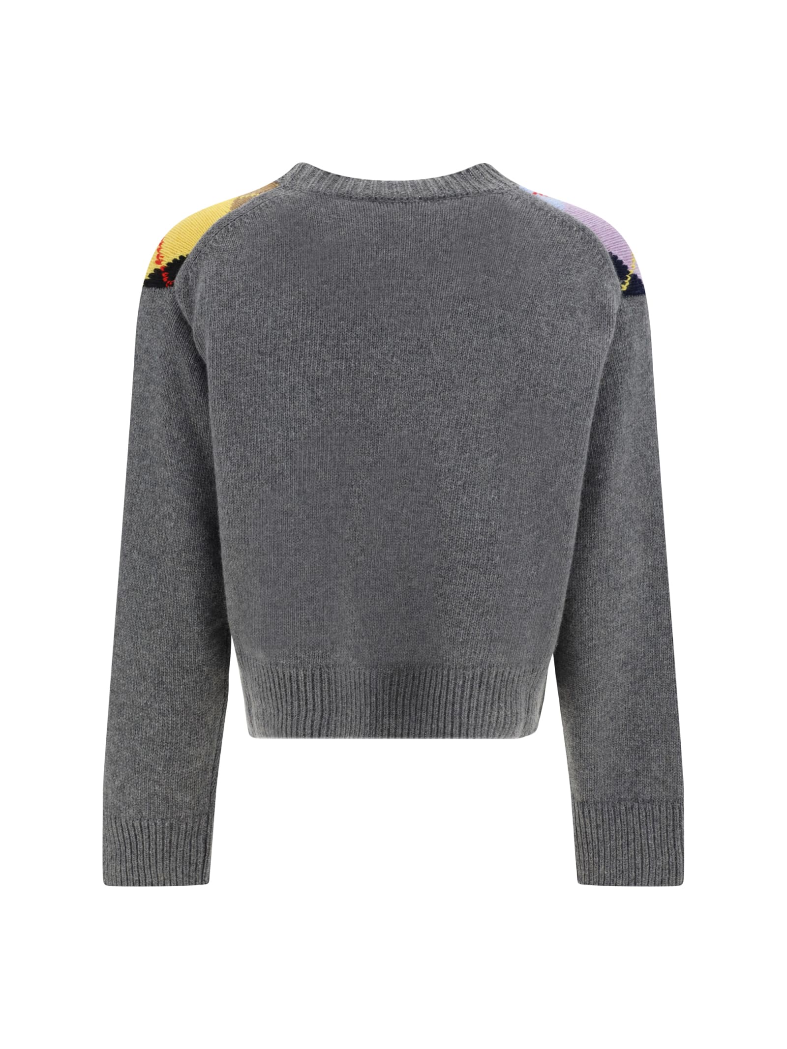 Shop Ganni Sweater In Grey