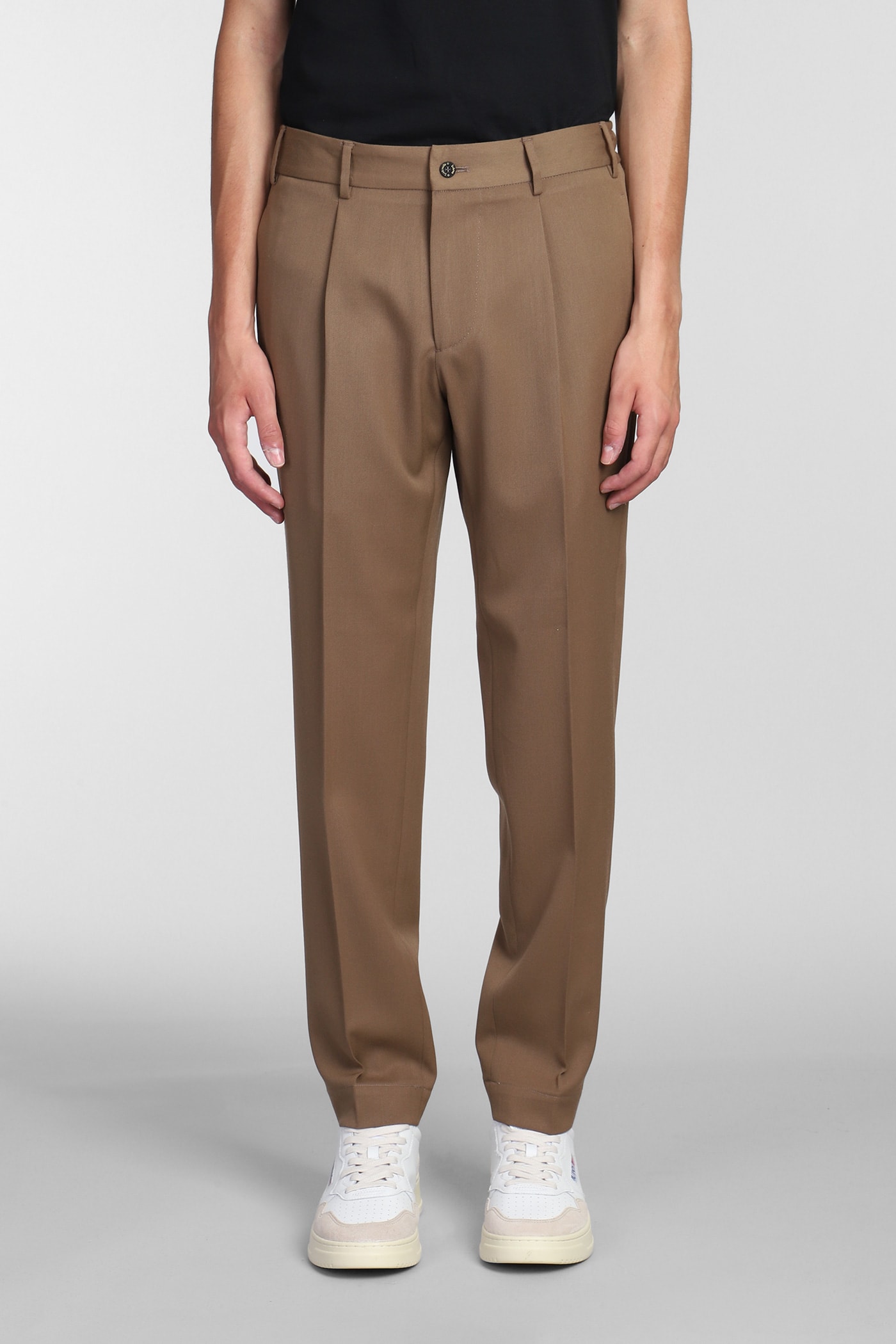 Pants In Camel Polyester