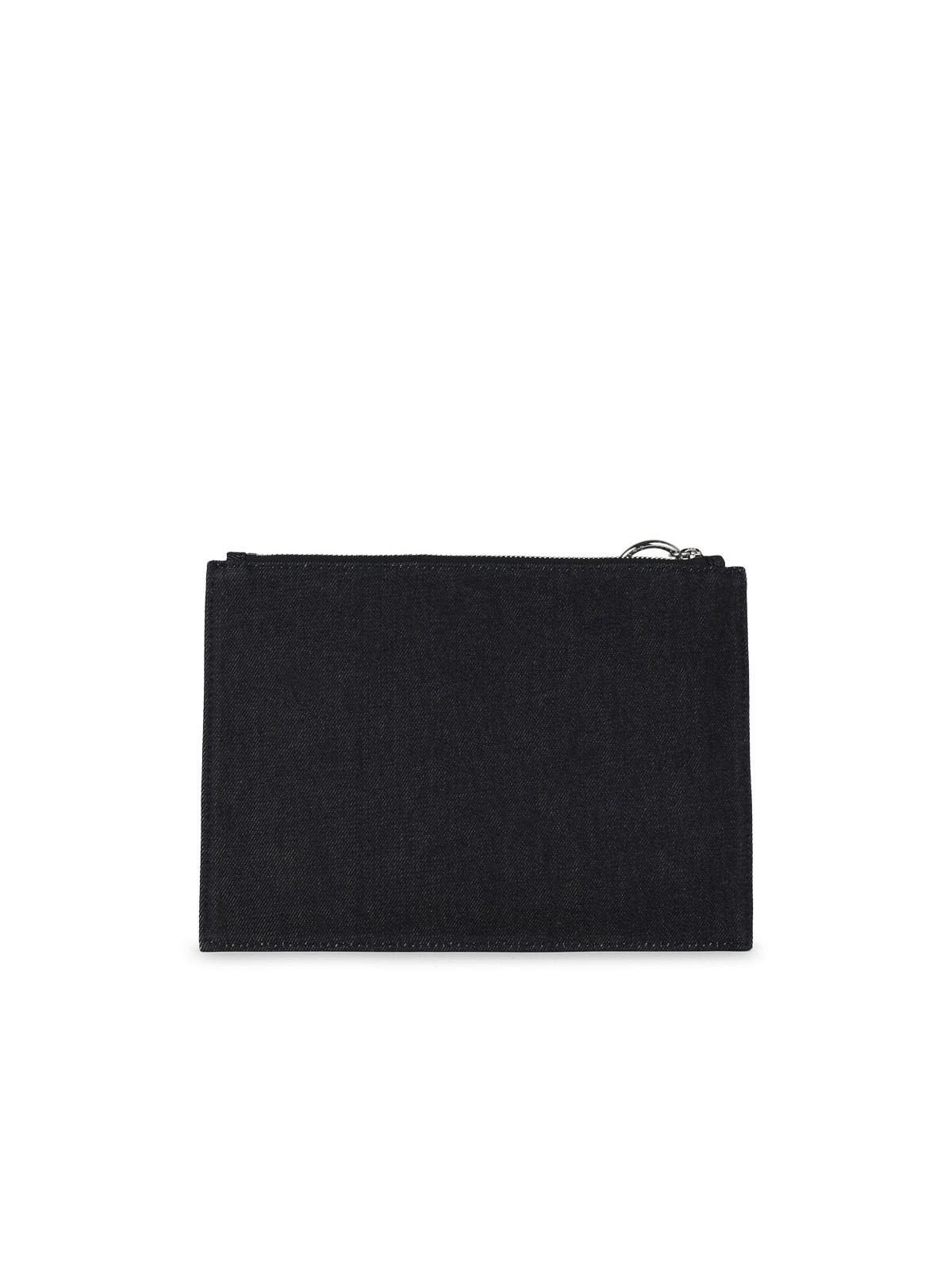 Apc Tokyo Blue Cotton Clutch Bag In Blue