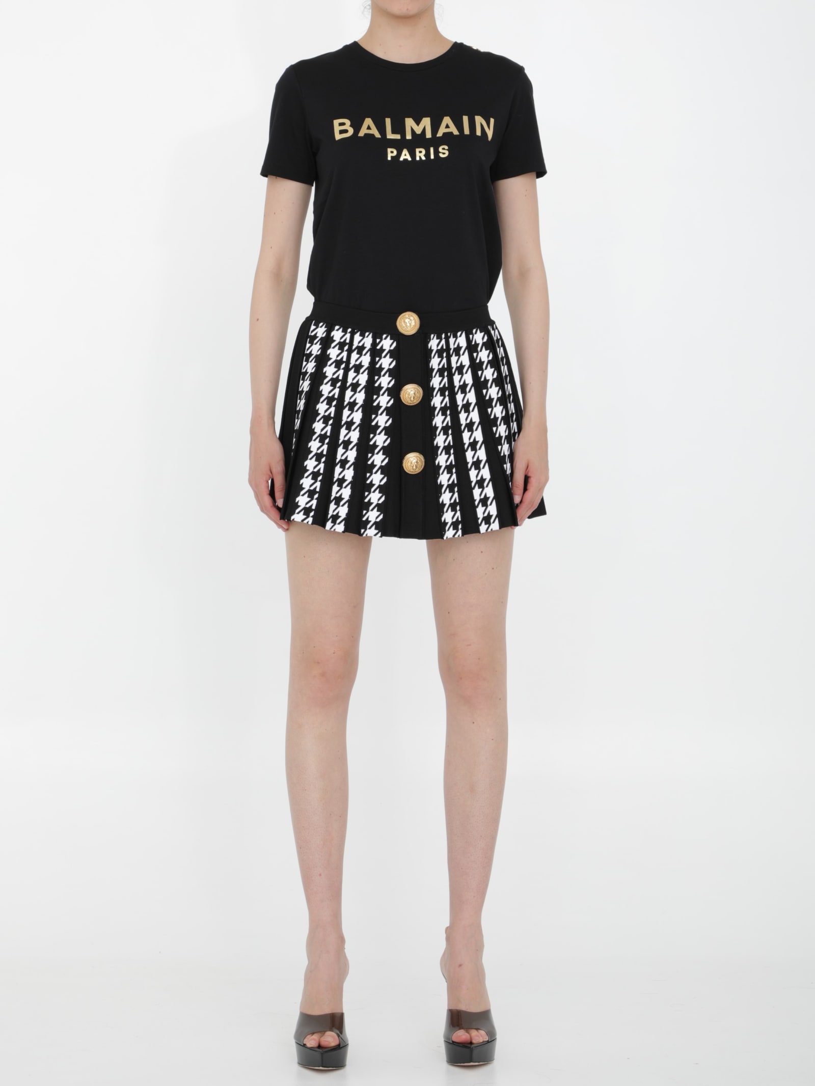 Balmain Pleated Miniskirt