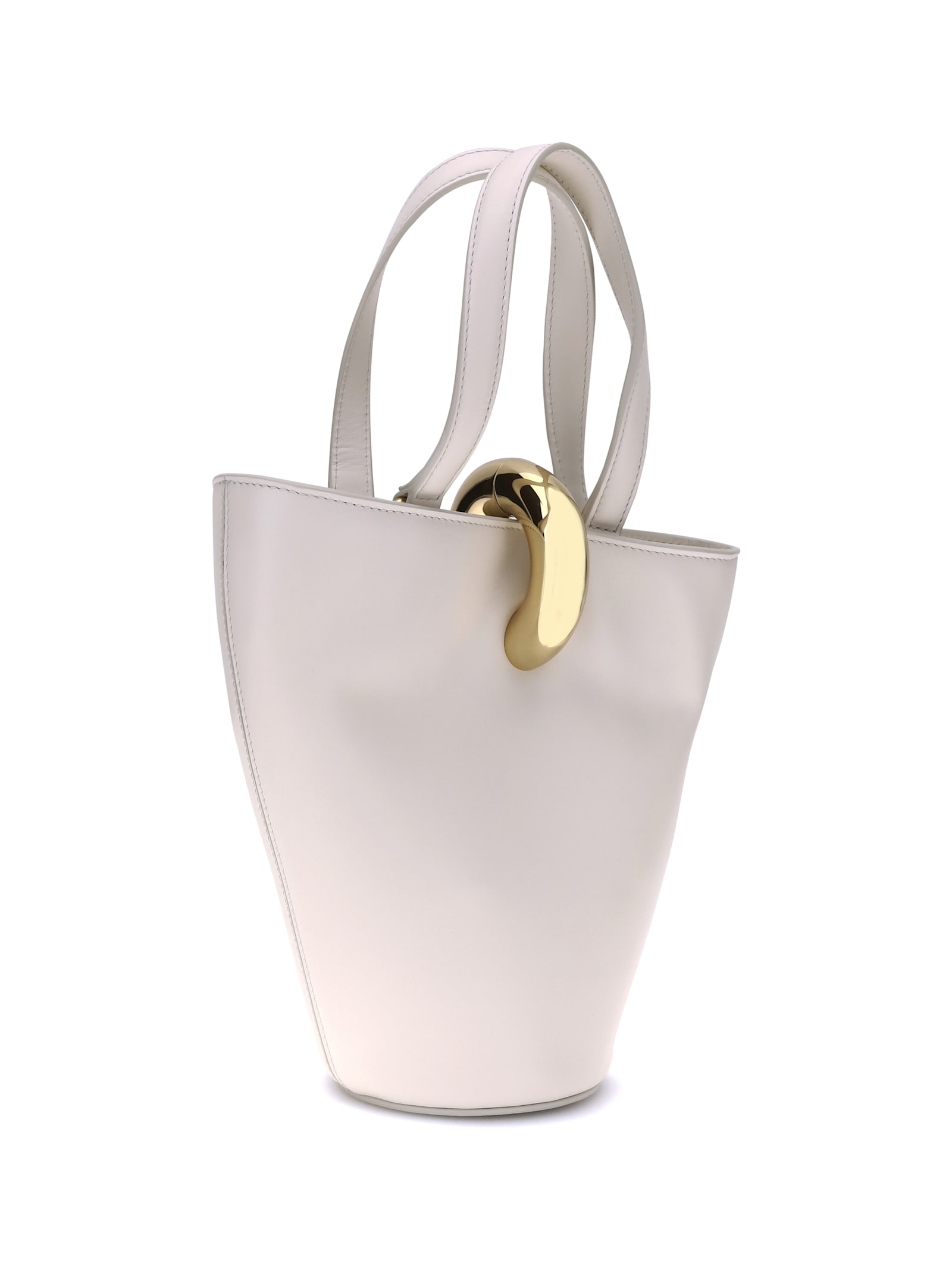 Jacquemus La Bambola Small Bucket Bag In Neutral