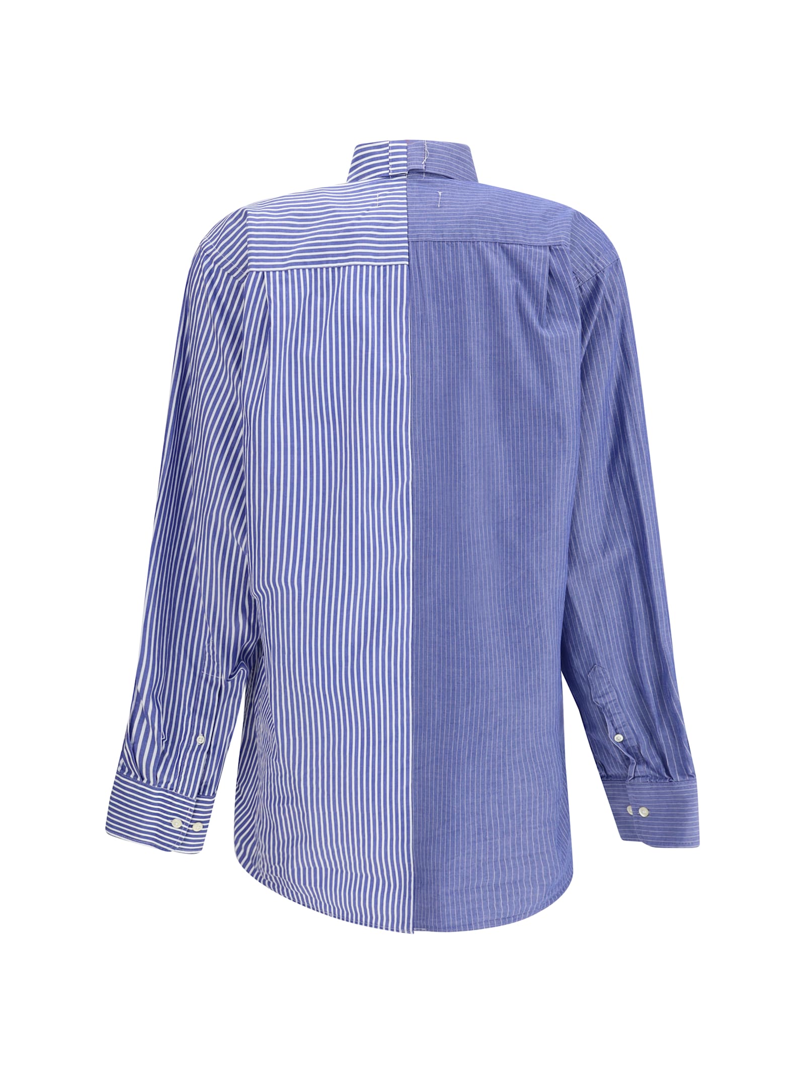 E.l.v Denim E. L.v. Denim Striped Diana Shirt In Blue