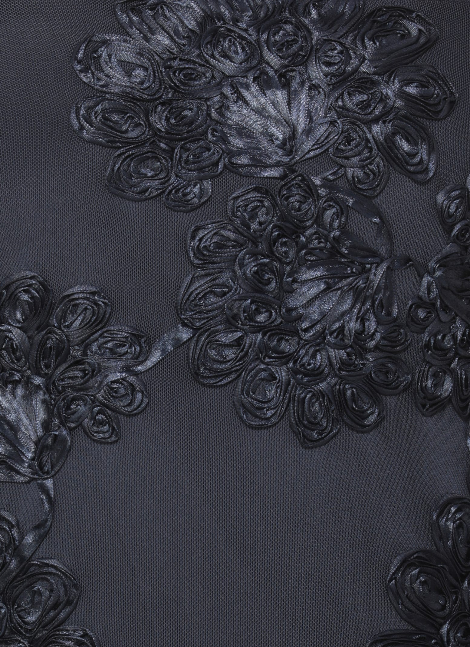 Rotate Birger Christensen Rotate Tulle Dress With All-over Rose Details In Blue