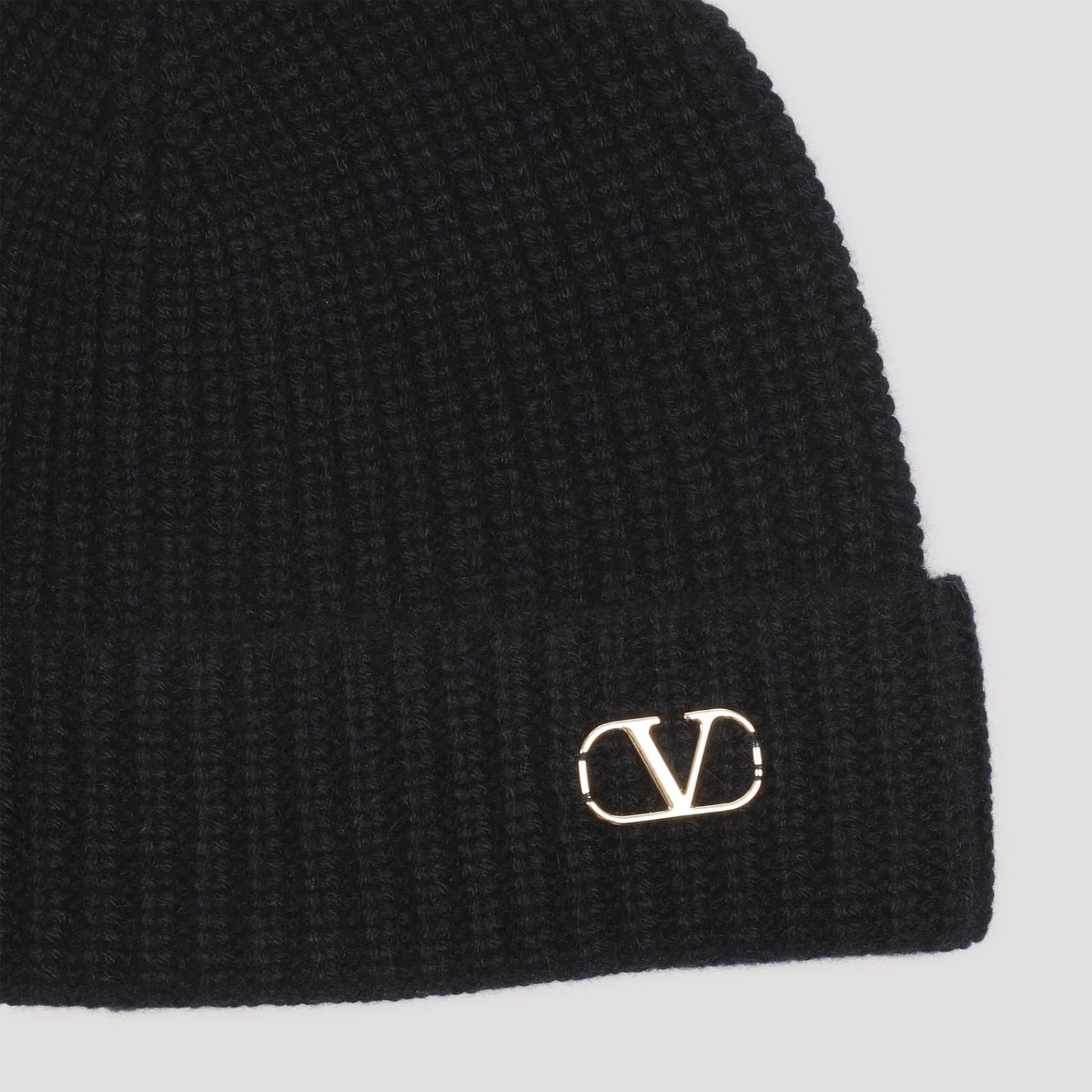 Shop Valentino Cashmere Beanie In No Nero