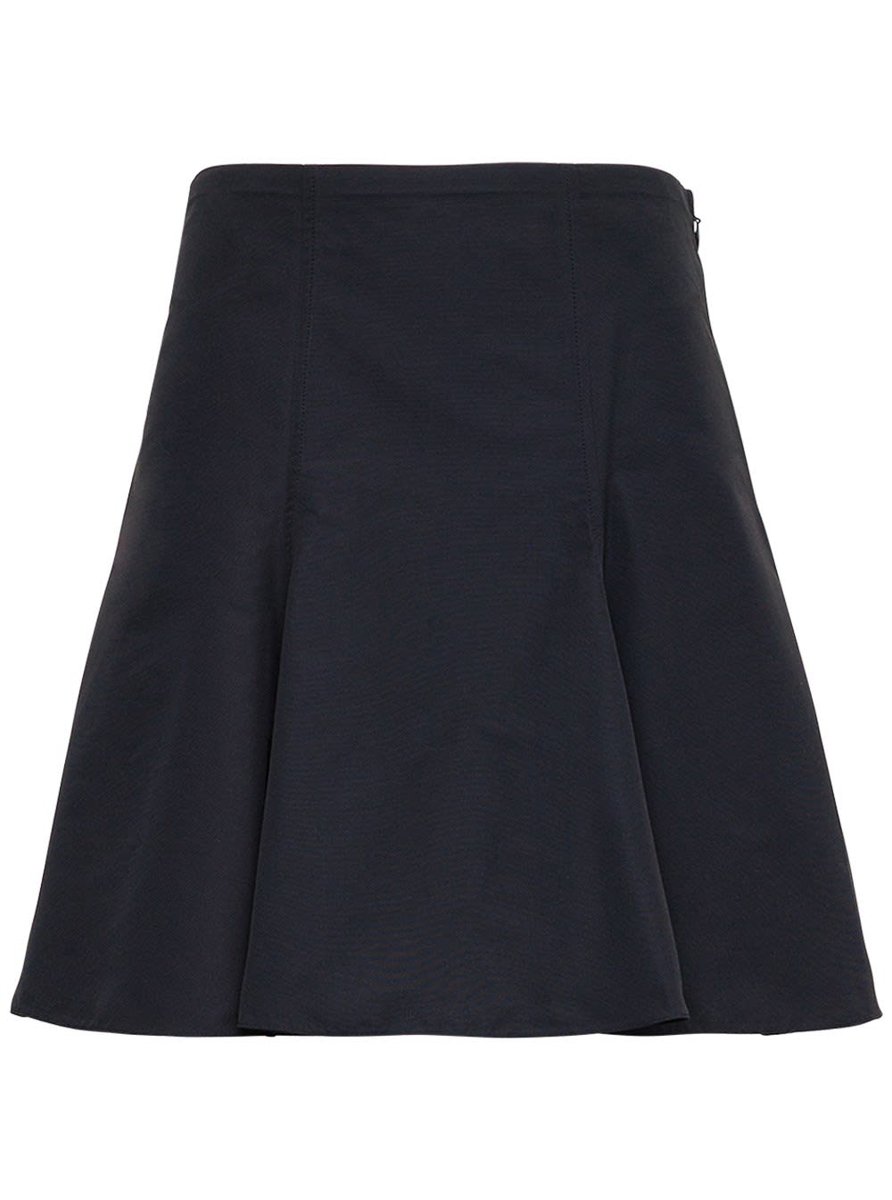 Valentino Black Micro Faille Skirt
