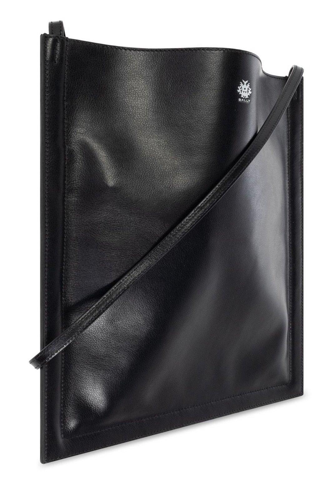 Shop Bally Logo Printed Shoulder Bag