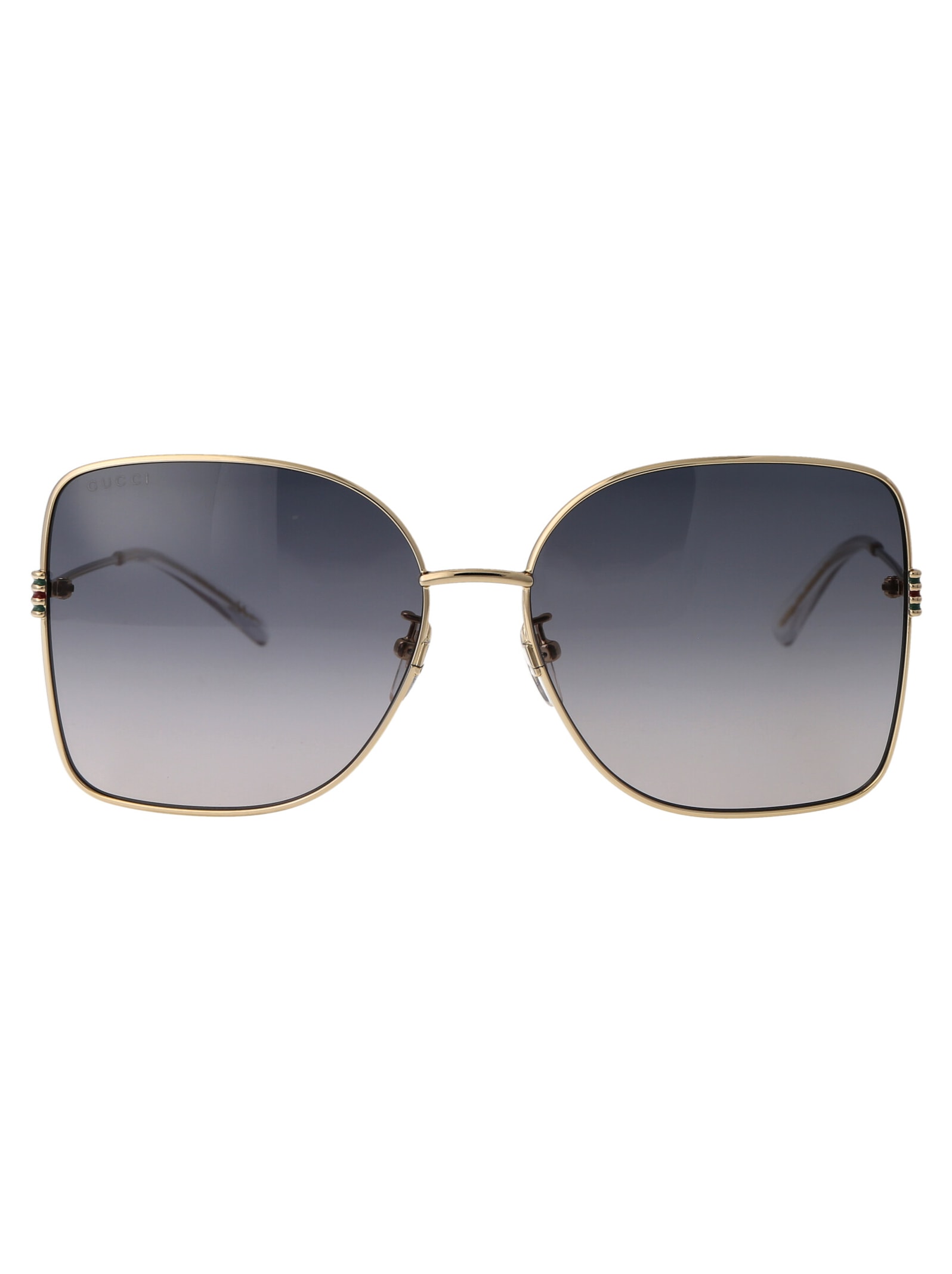 Shop Gucci Gg1282sa Sunglasses In 002 Gold Gold Grey