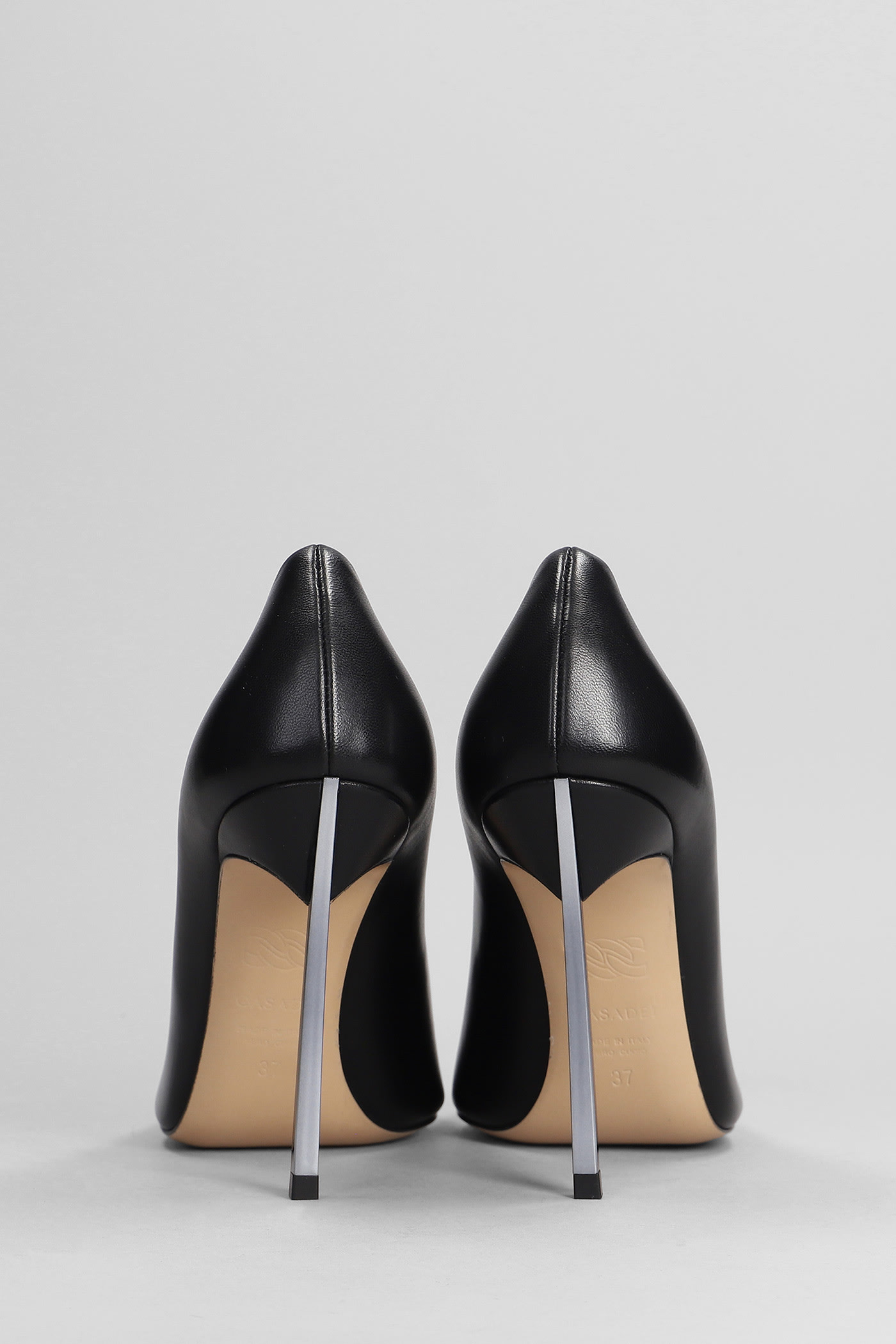 Shop Casadei Superblade Pumps In Black Leather