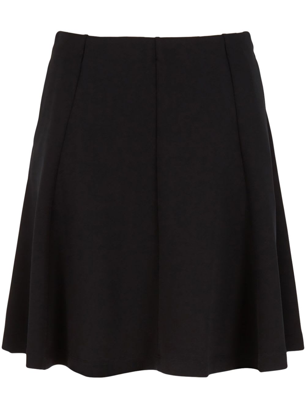 Shop Emporio Armani Short Skirt In Black