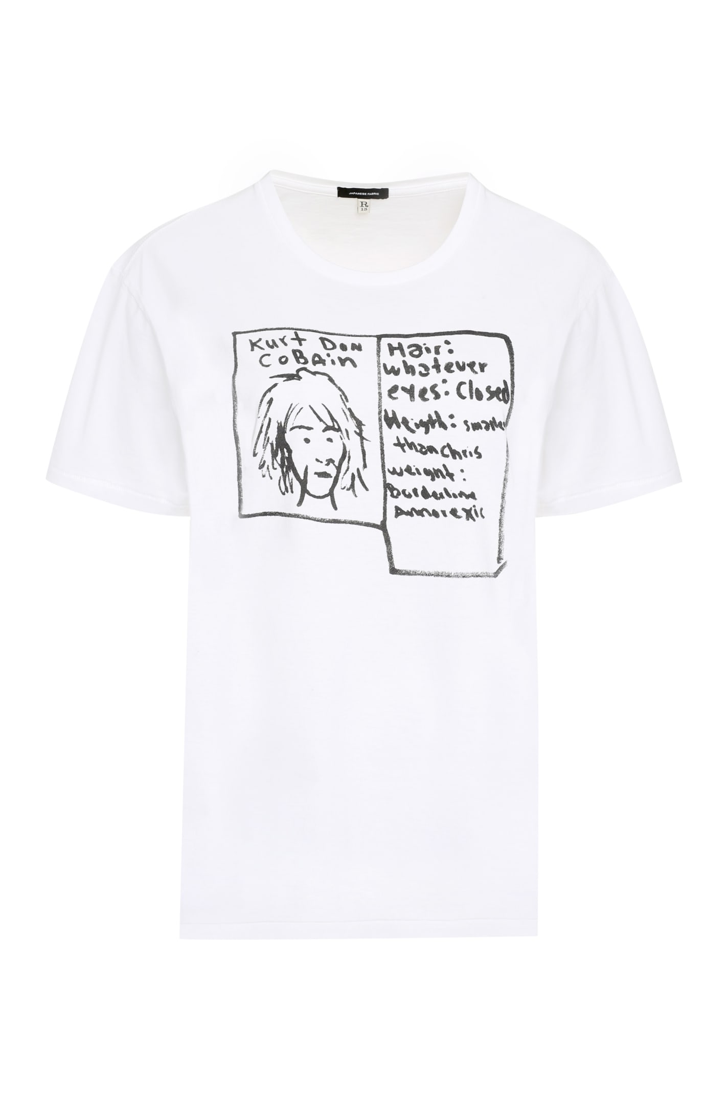 R13 Boy Printed Cotton T-shirt