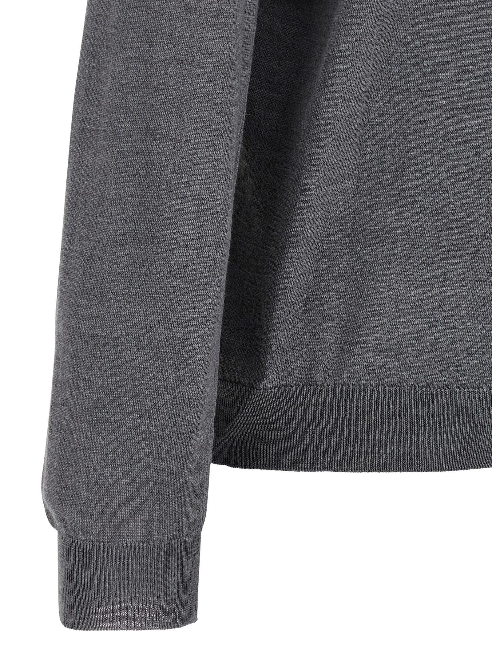 Zanone Lightweight Grey Flexwool Sweater In Gray