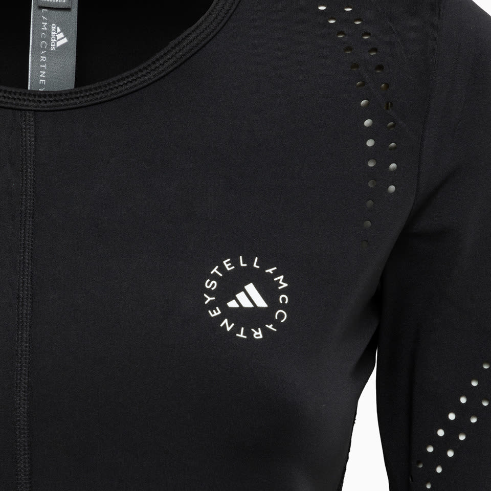 Shop Adidas By Stella Mccartney Truepurpose Crewneck Training T-shirt In Black