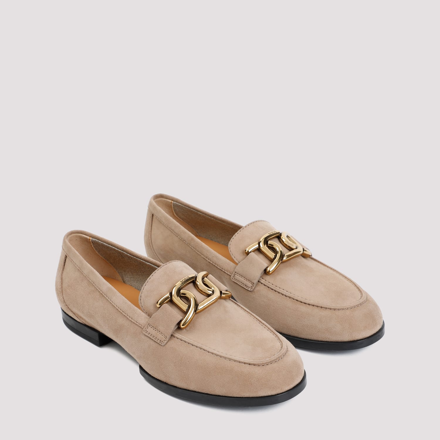 Shop Tod's Loafer Rubber Sole In Cappuccino