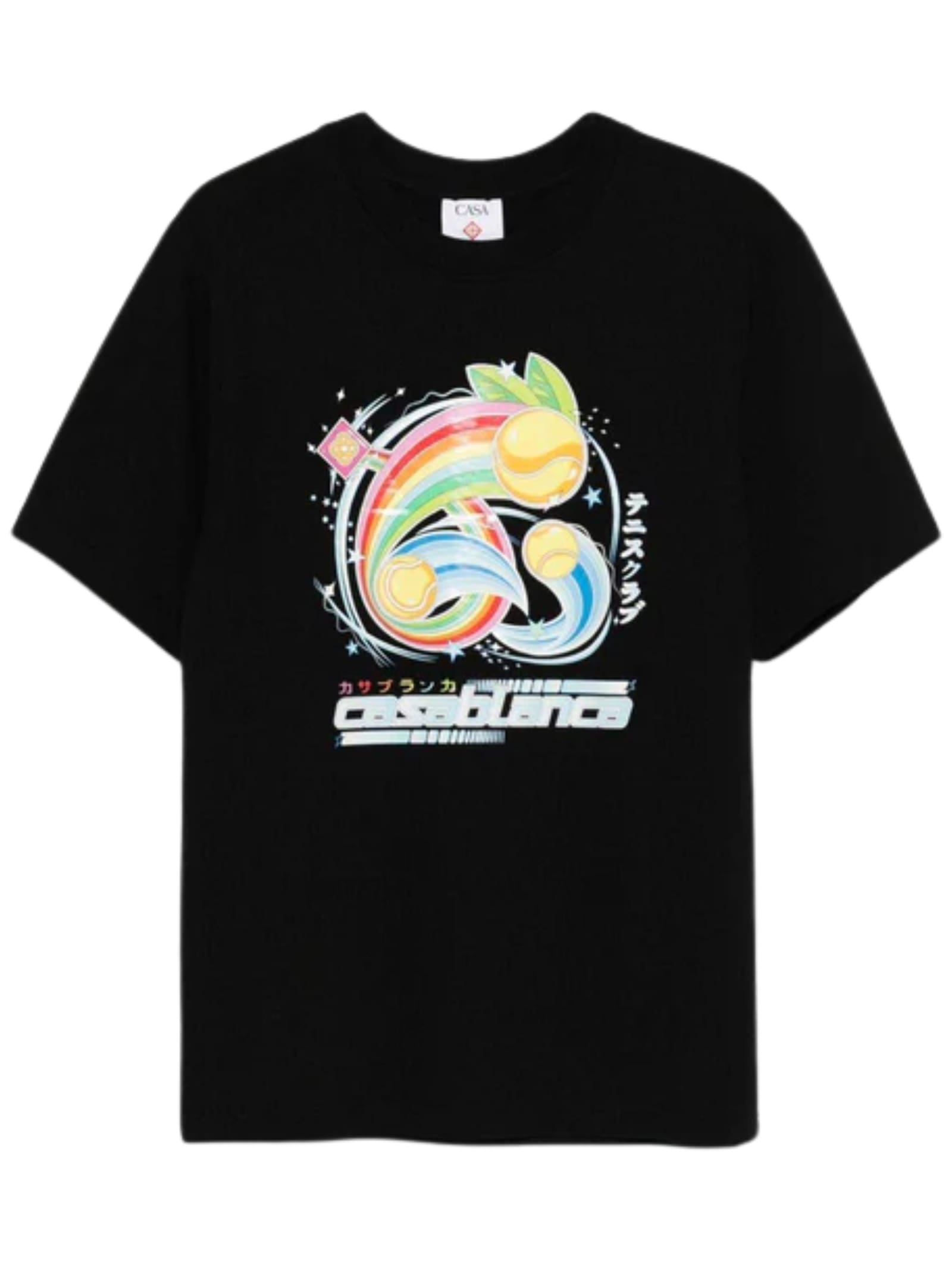 Casablanca Casa Way Mountain Printed T-shirt In Black