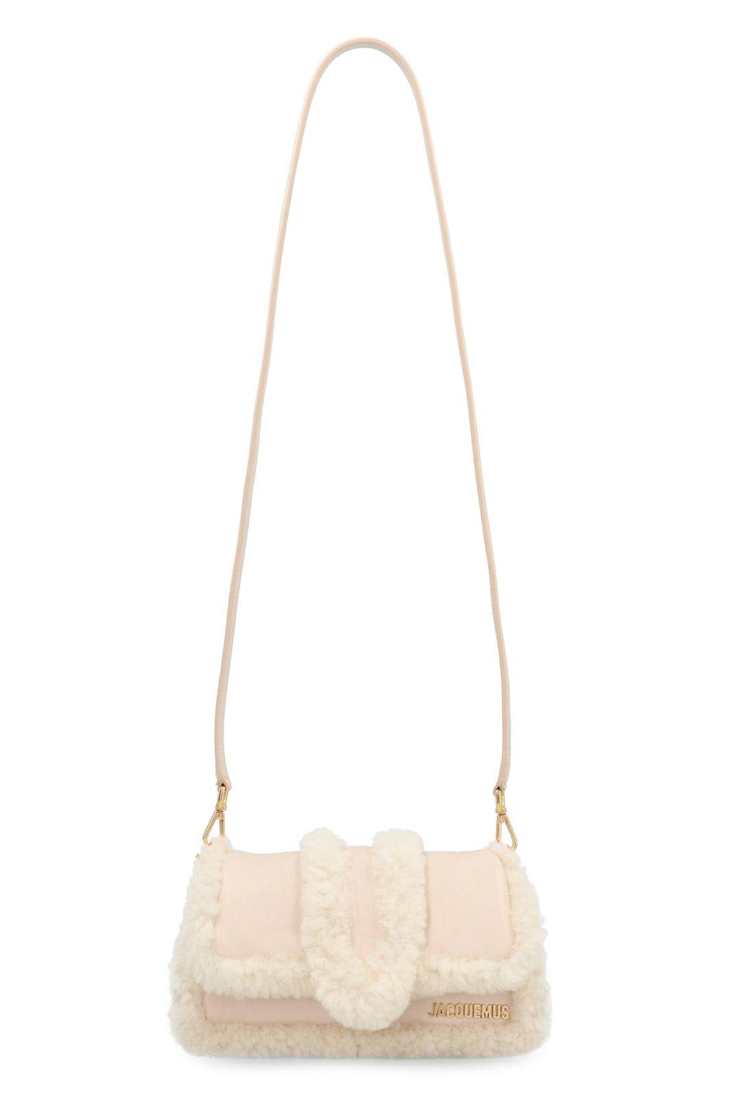 Shop Jacquemus Le Petit Bambimou Doux Shoulder Bag In Beige