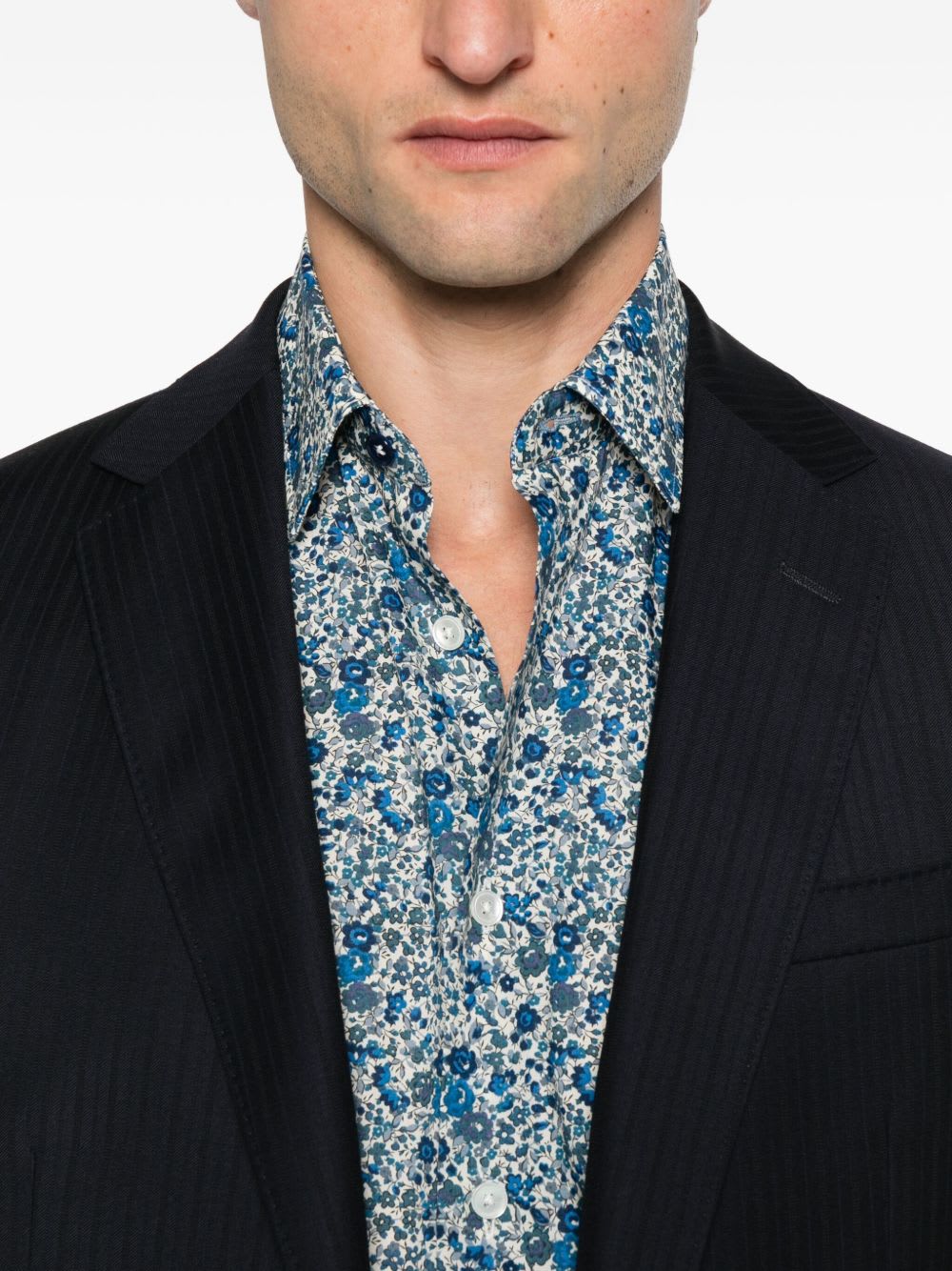 Paul Smith Printed Shirt In Blue