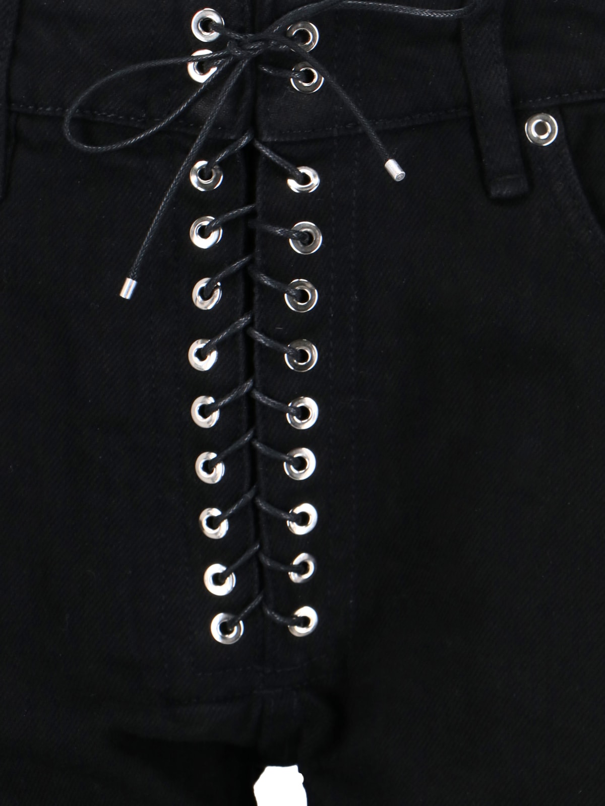 Shop Ludovic De Saint Sernin Lace-up Jeans In Black