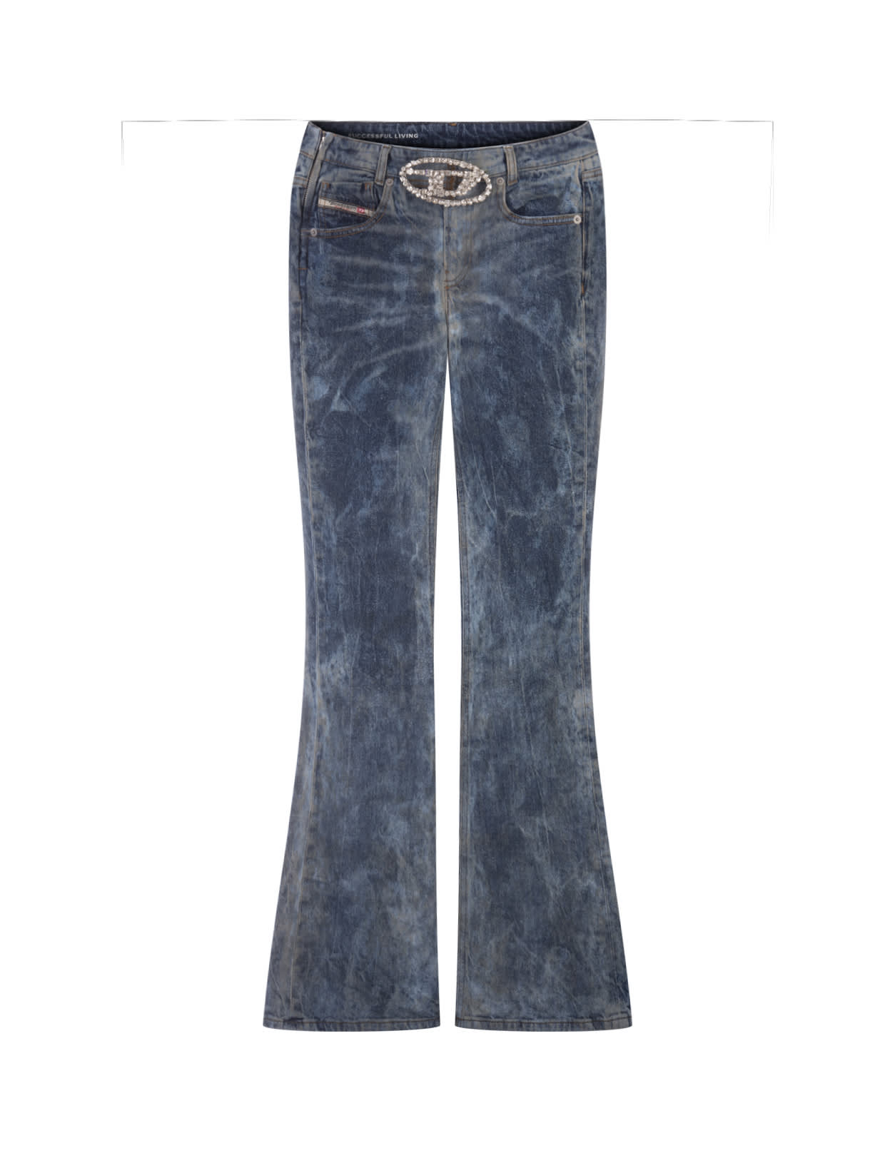 Shop Diesel Bootcut And Flare Jeans 1969 D-ebbey 0pgal In Blue