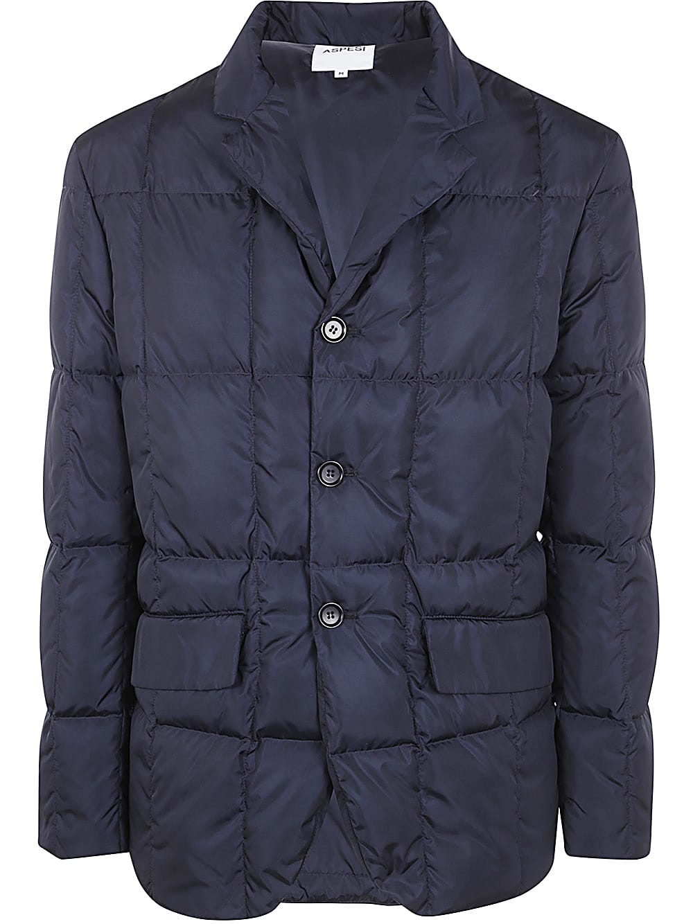 Shop Aspesi Grand Bob Jacket In Navy