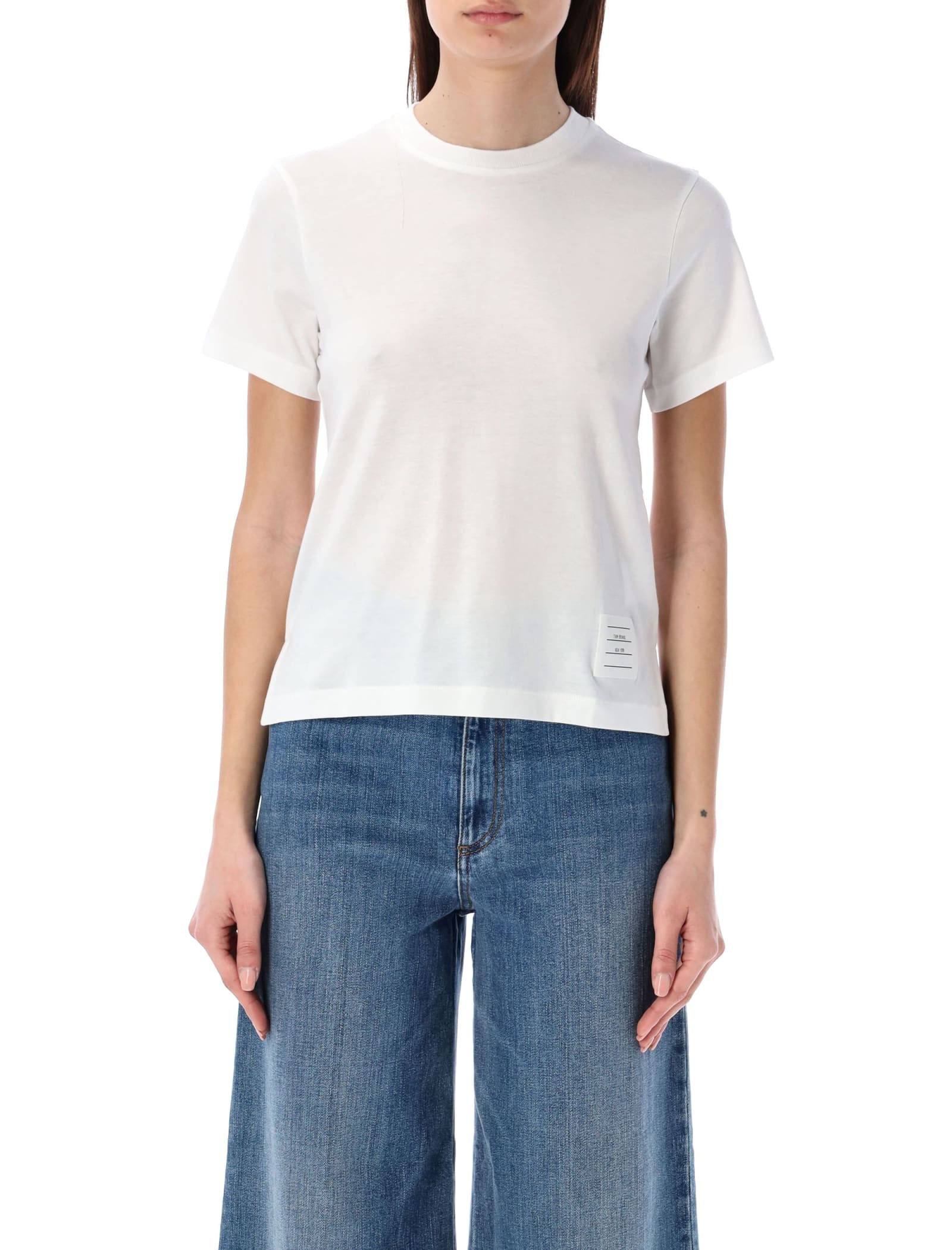 Shop Thom Browne Relaxed Fit T-shirt In White