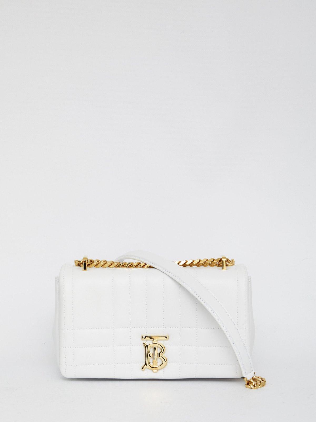 Burberry Small Lola Bag In White