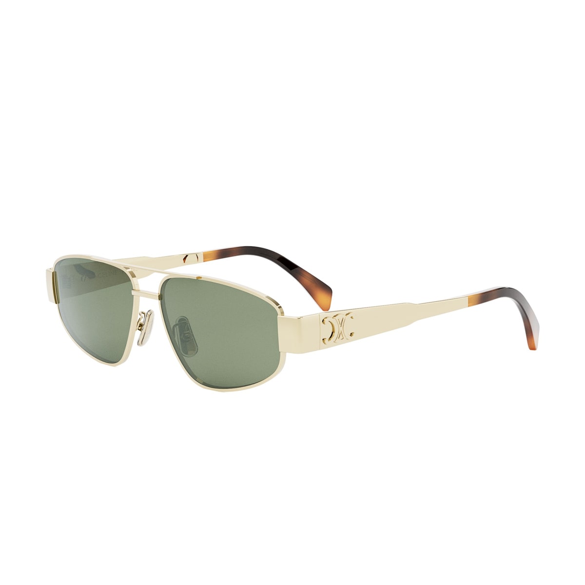 Shop Celine Cl40281u 30n Oro Sunglasses