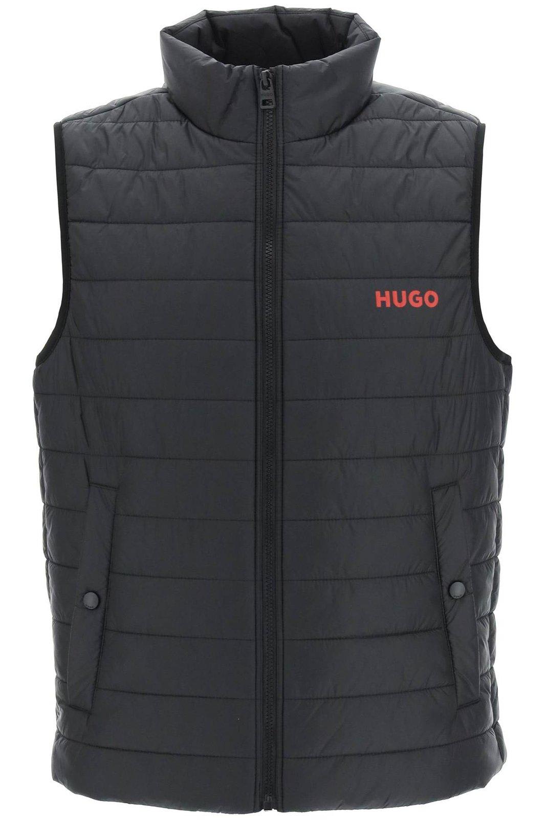 Logo Printed Padded Vest