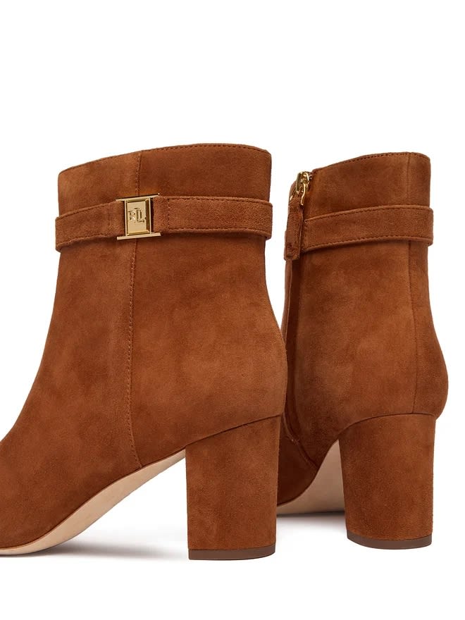 Ralph Lauren Kellie Bt Hl Boots Bootie In Brown