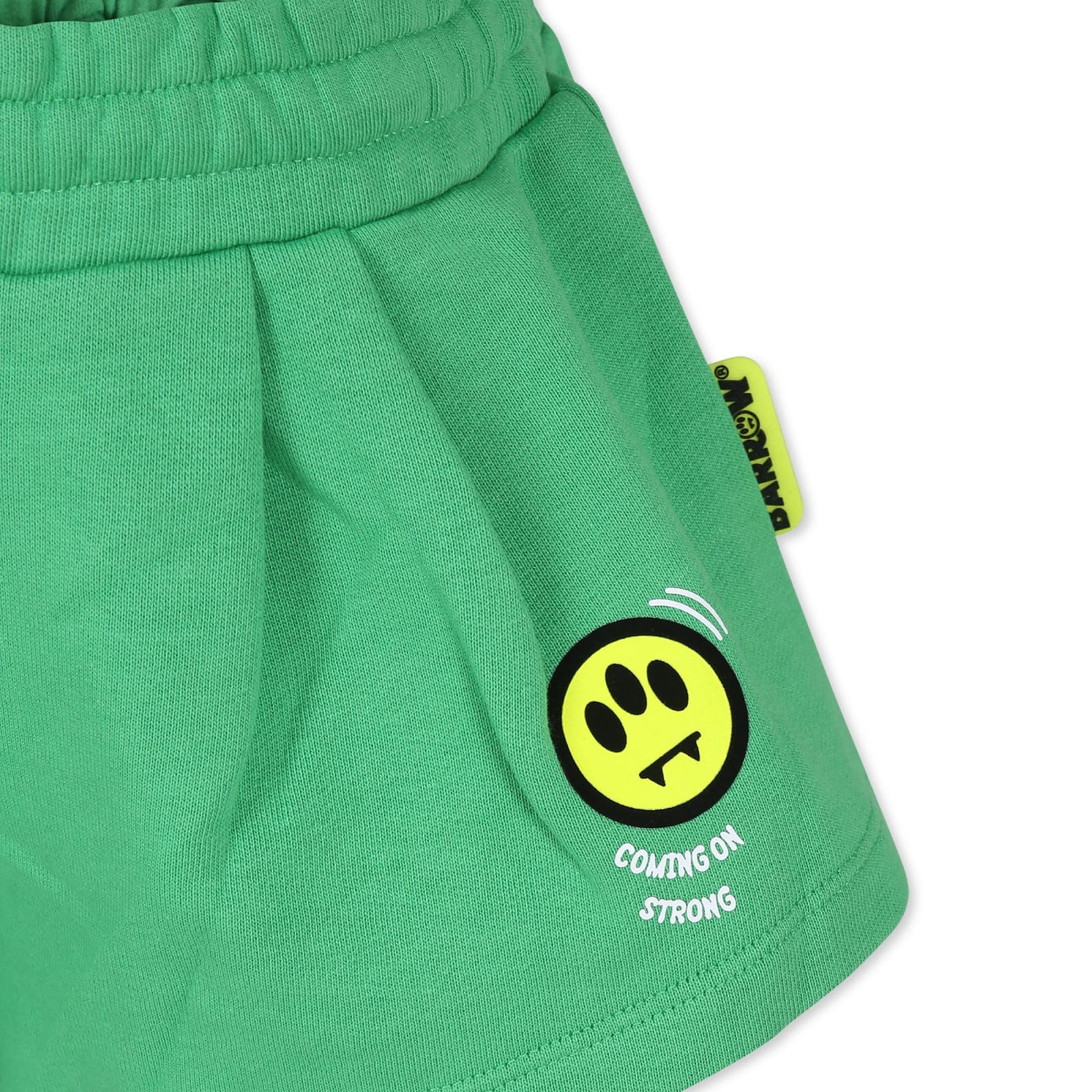 Shop Barrow Green Shorts For Girl With Smiley