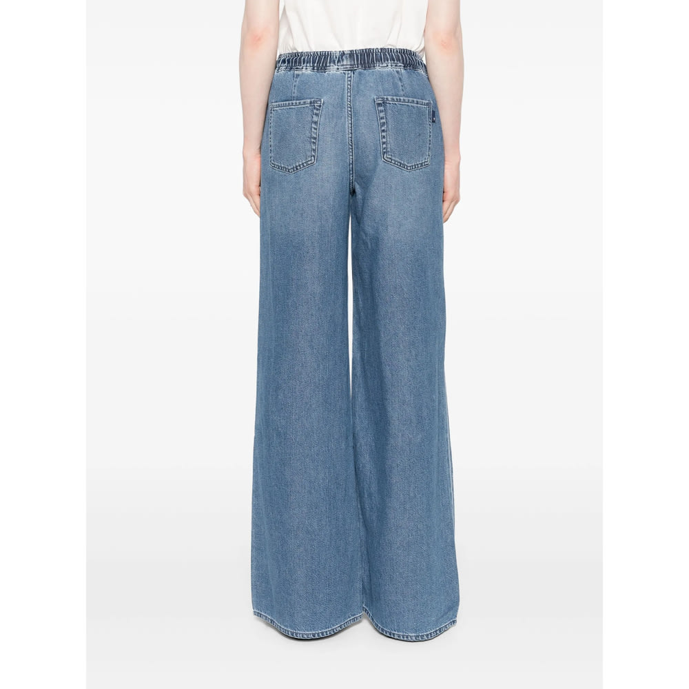 7 For All Mankind Denim Wide-leg Jeans In Blue