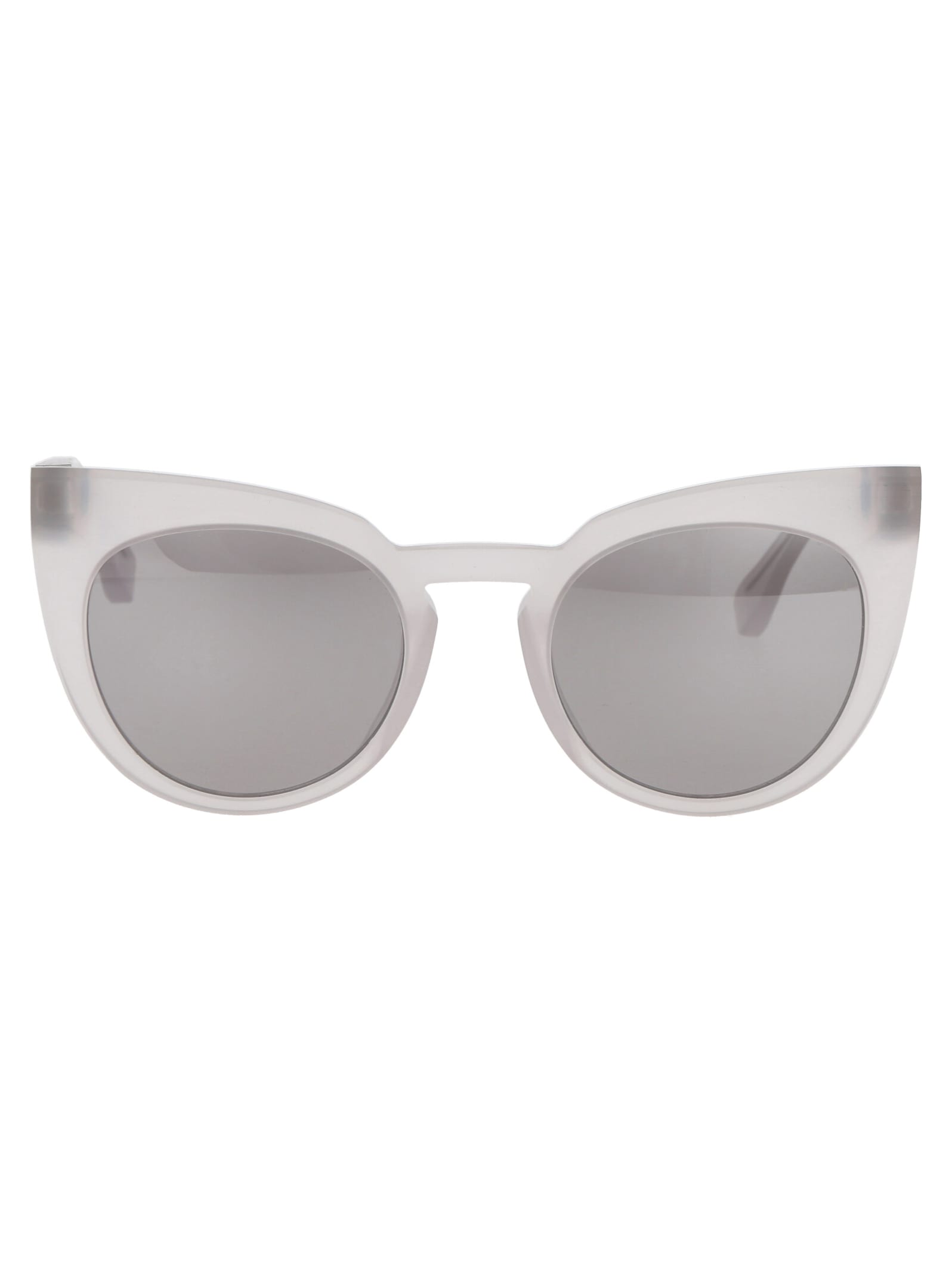 Shop Mykita Mmraw005 Sunglasses In 817 Raw Coconut Water Warm Grey Flash