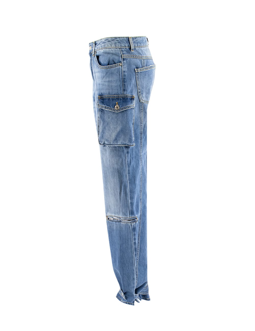 Shop Ermanno Firenze Jeans In Denim Chiaro